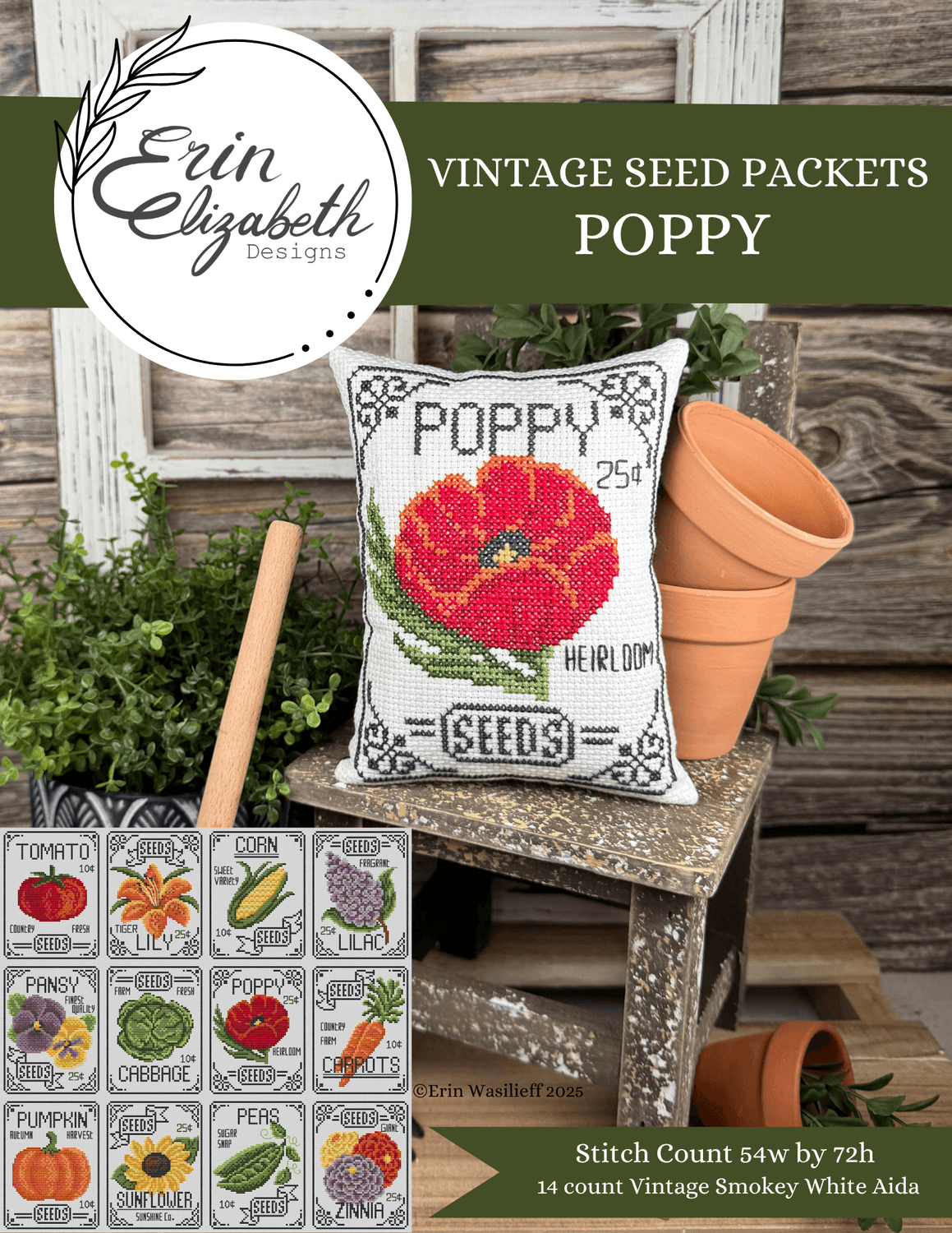 Vintage Seed Packets - Poppy