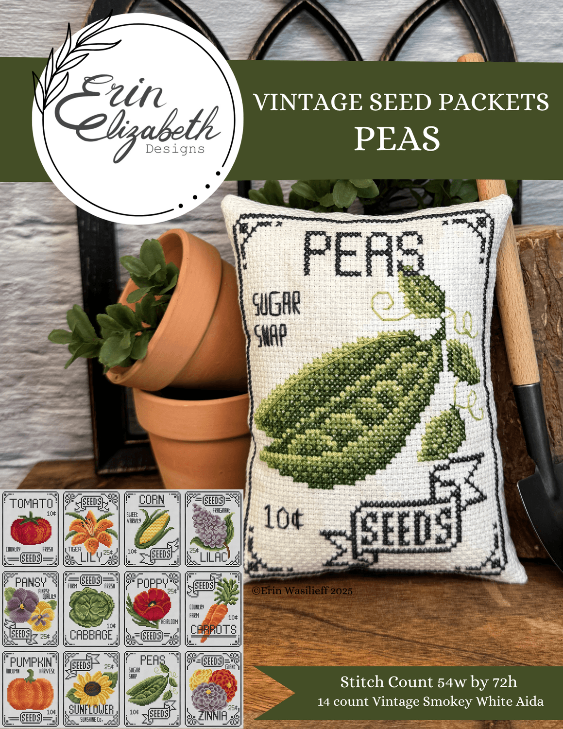 Vintage Seed Packets - Peas