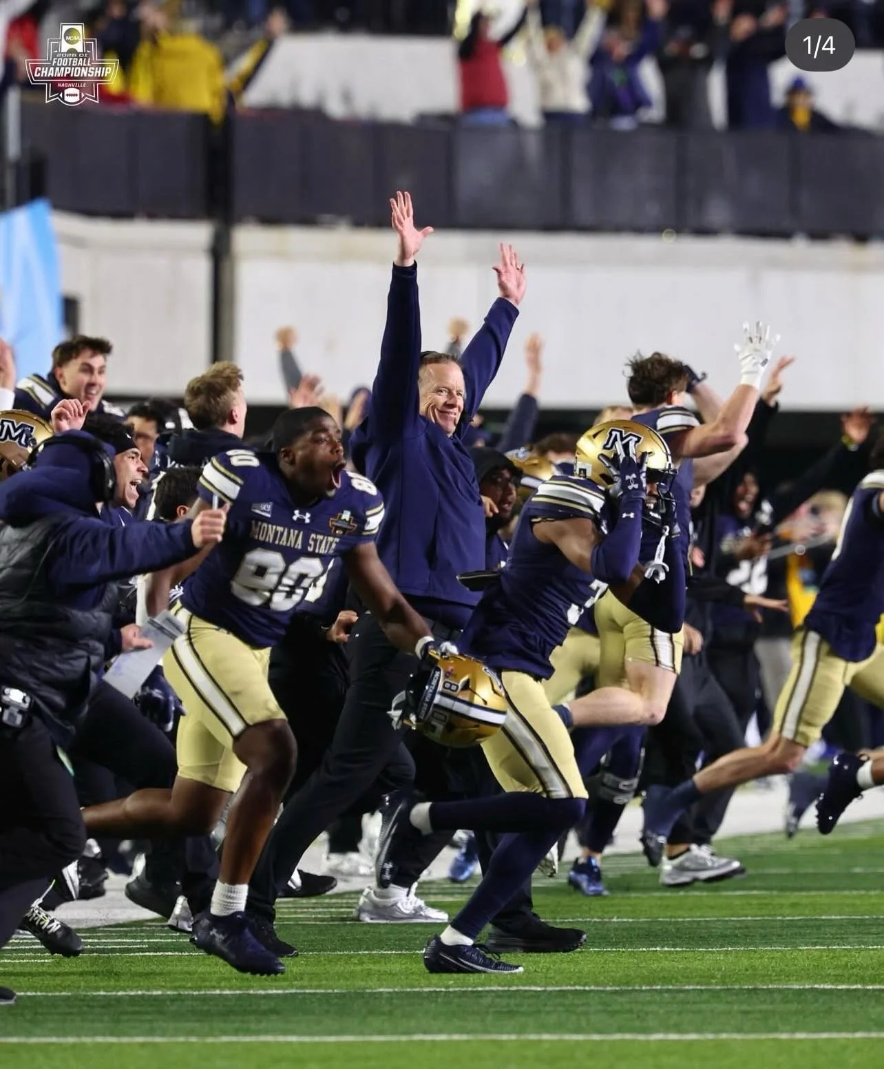 Beyond proud of the FCS National Champions @msubobcatsfb after a hard fought win in Nashville. 

It&rsquo;s been an honor for @stonewater_training to work with the team this year on leadership, mindset and performance under pressure. 

These athletes