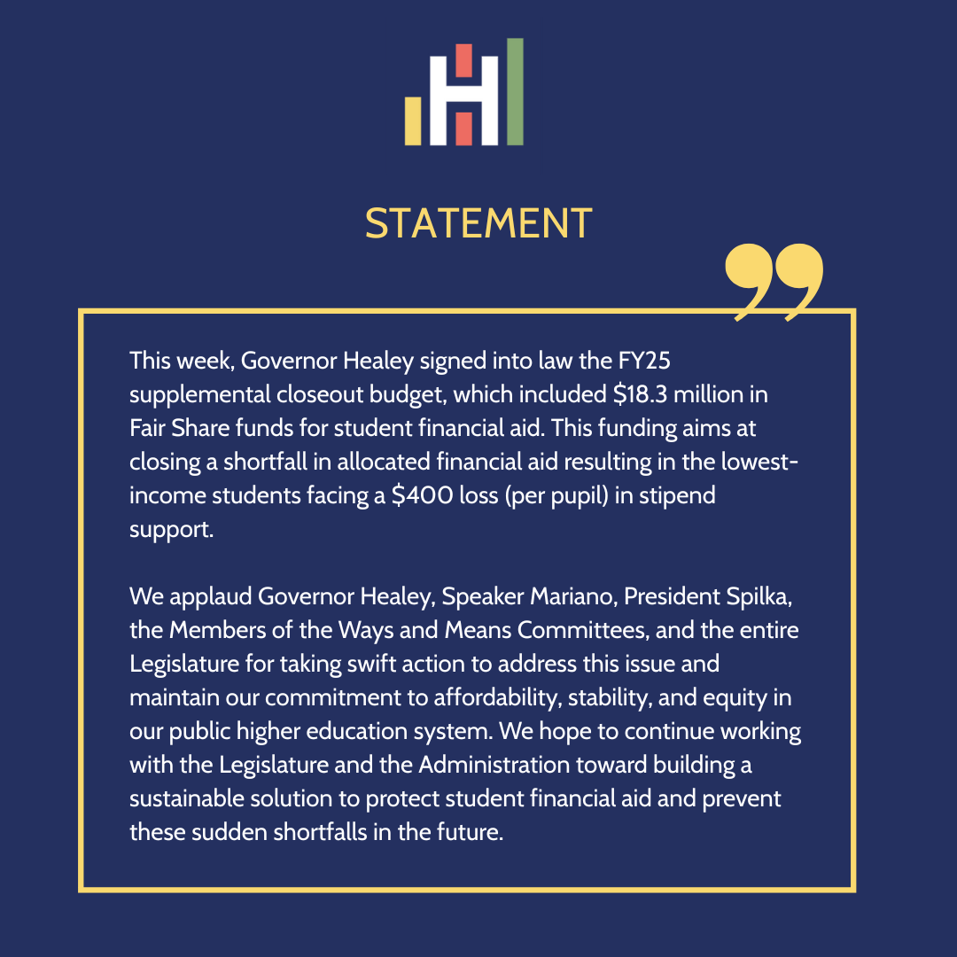 Statement on FY25 Supplemental Closeout Budget