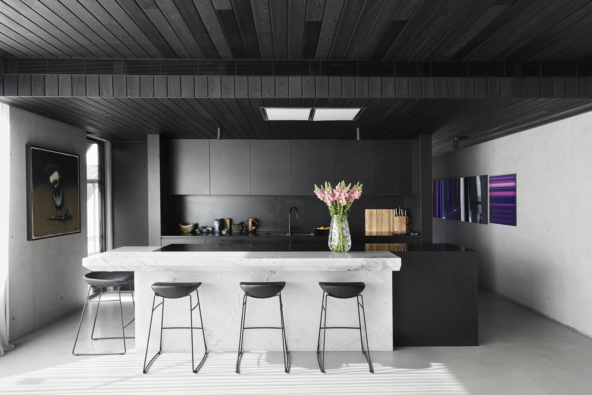 Modern kitchen in luxury home, Melbourne photographer