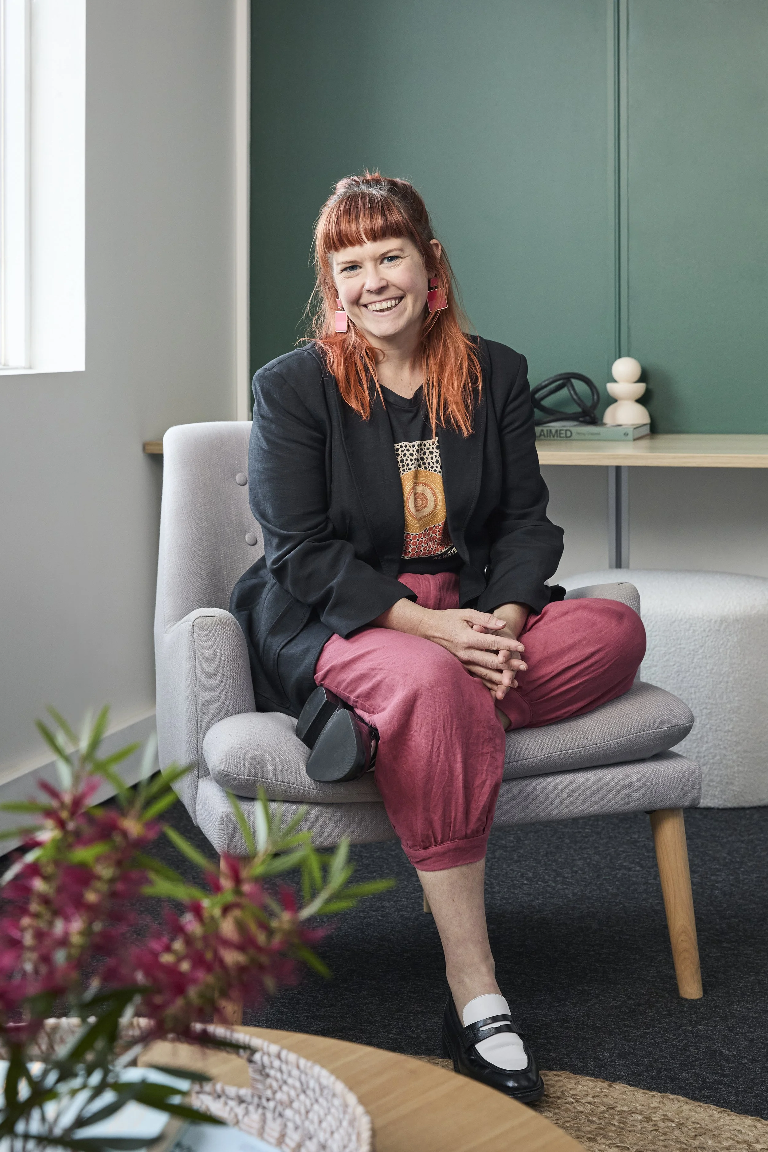 Psychologist portrait photography, psychology practice website 