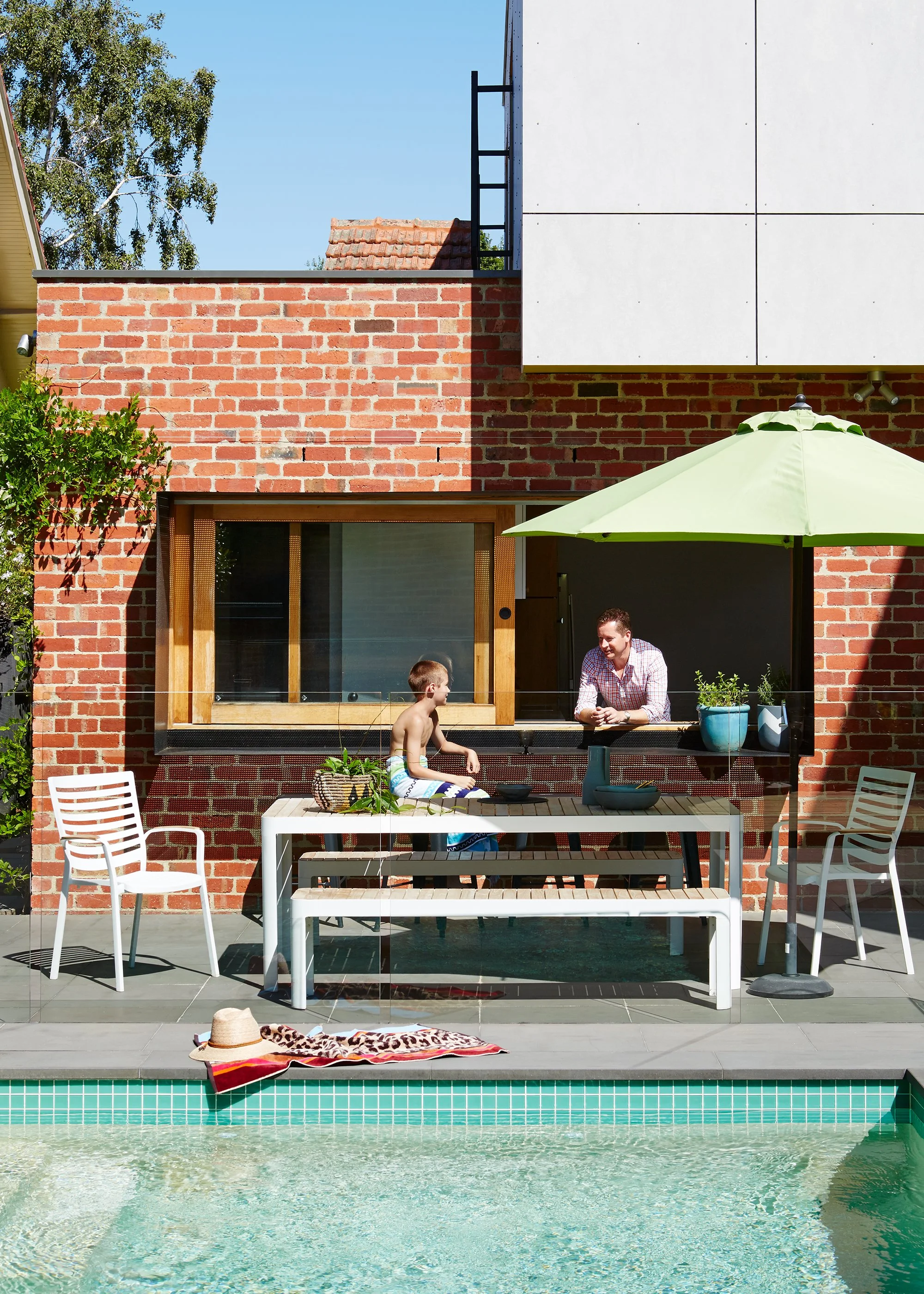 Architects EAT pool detail. Melbourne architecture photography