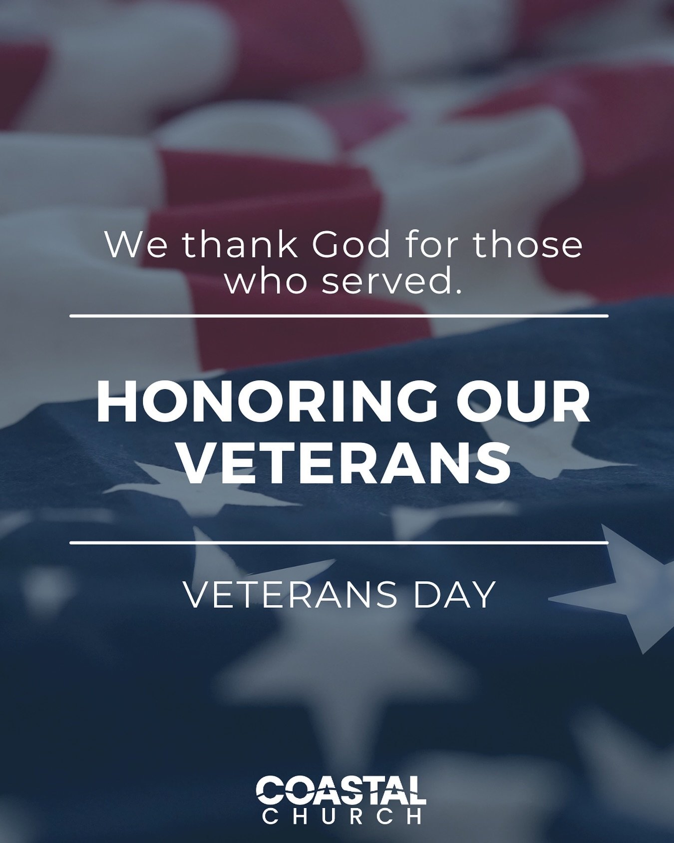 &ldquo;There is no greater love than to lay down one&rsquo;s life for one&rsquo;s friends.&rdquo; &mdash; John 15:13 (NLT) 

Today, we pause to honor every man and woman who has served our nation. 🇺🇸 

We thank God for your courage, your sacrifice,