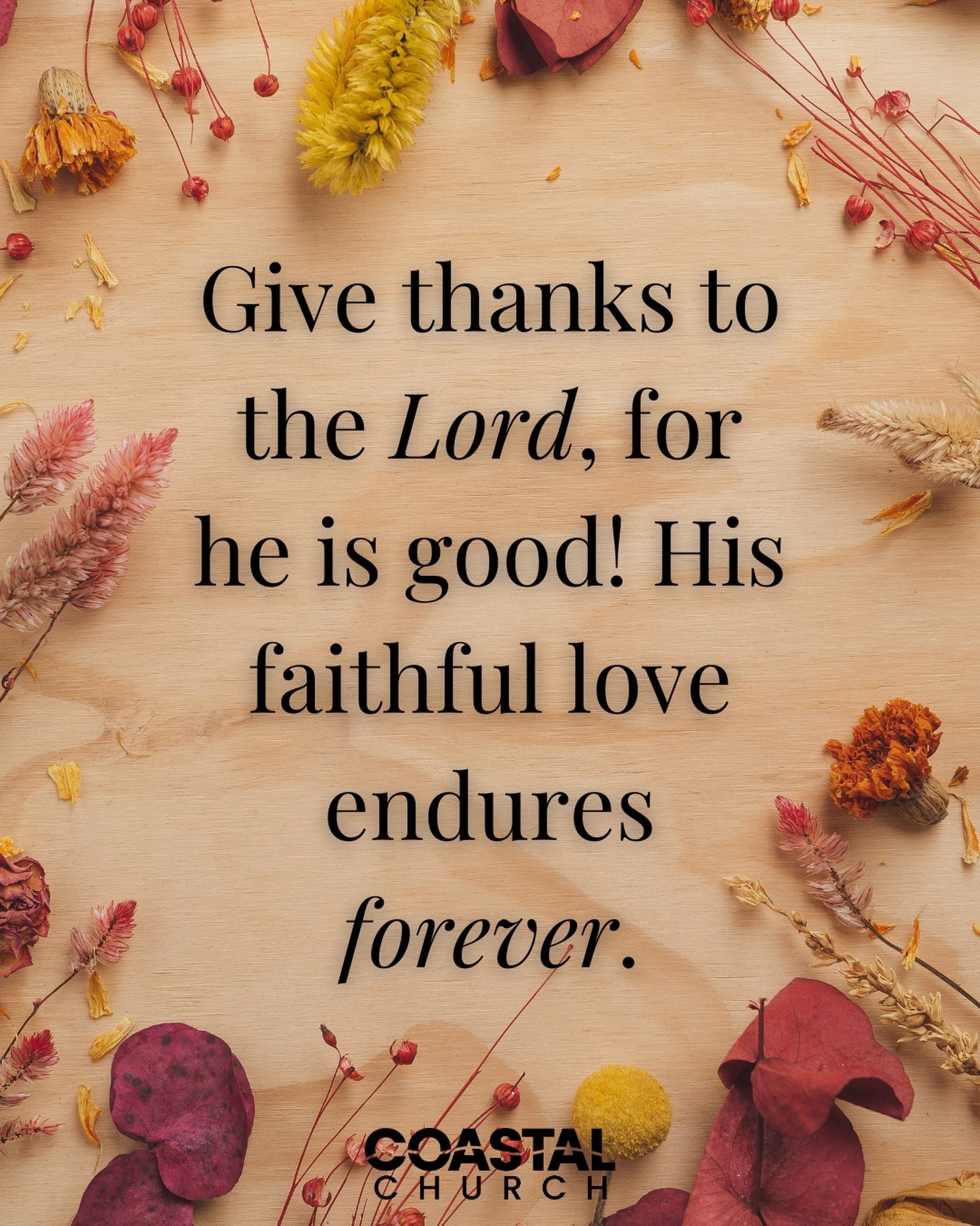 So much to thank God for today&hellip; His love, His presence, and our incredible community. Happy Thanksgiving, Coastal family 🧡🦃 🍂