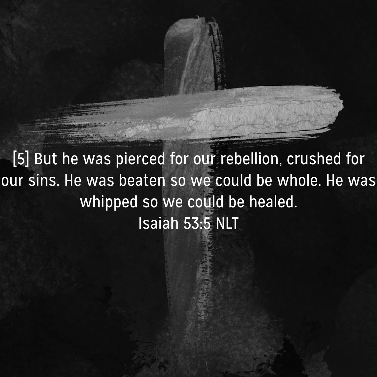 Jesus made Good Friday good!
Isaiah 53:5-6 NLT
[5] But he was pierced for our rebellion, crushed for our sins. He was beaten so we could be whole. He was whipped so we could be healed. [6] All of us, like sheep, have strayed away. We have left God&rs