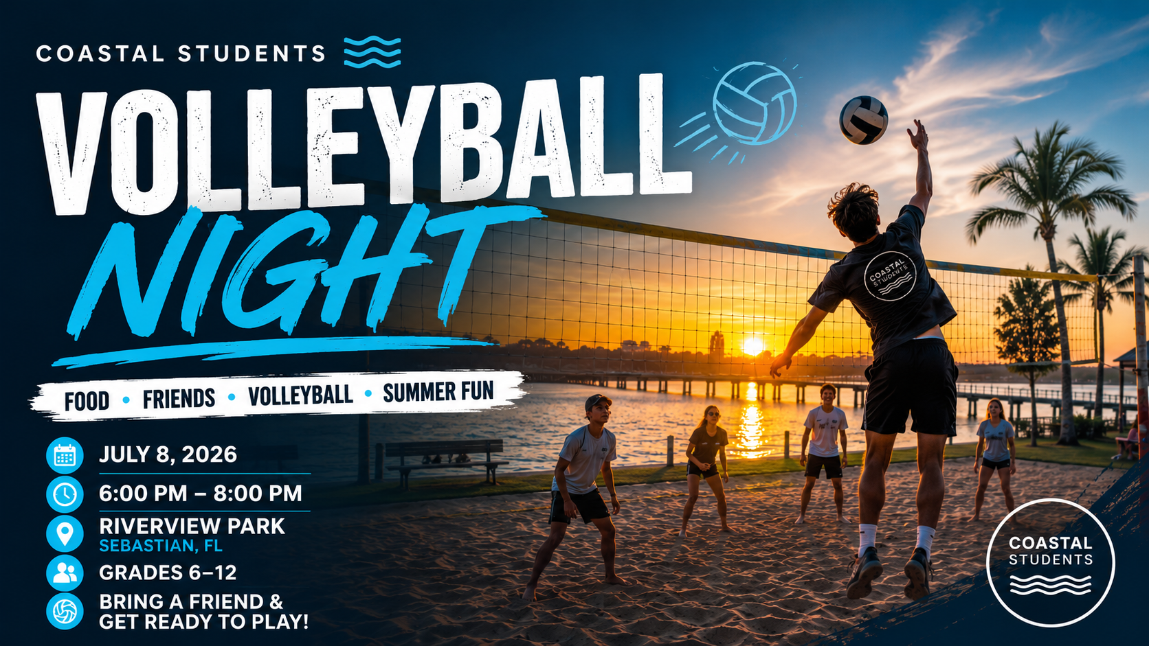 Coastal Students Volleyball @ Riverview Park 