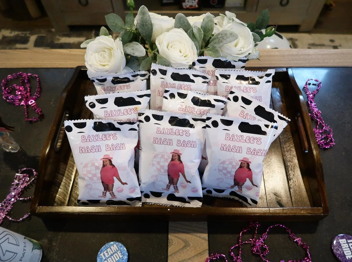 Custom chip bags for the perfect special occasion! 📸

Create your own custom bag with us! Design, approve &amp; see the it come to life! 🥳

Contact Us For Other Custom Goods ➡️ VowtoPerfection.com
&bull;
&bull;
&bull;
#VowtoPerfection #businesseven