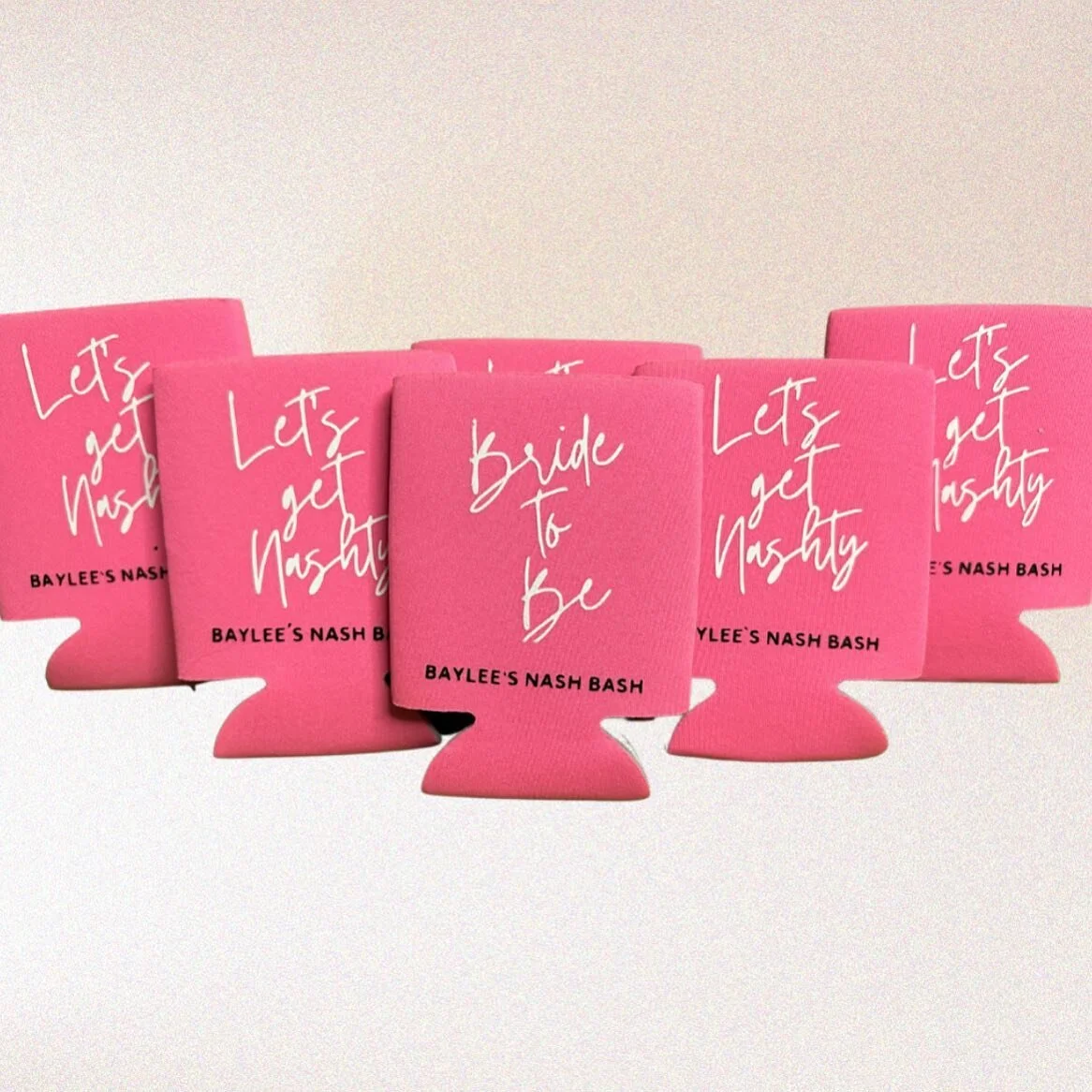 ⚡️ Custom Koozies ⚡️

The perfect touch for your events! Can be decor and a favor all in one! 🎁

Choose the koozie color, the vinyl color &amp; the design! Completely customizable! 😎

View more of our work ➡️ VowtoPerfection.com
&bull;
&bull;
&bull