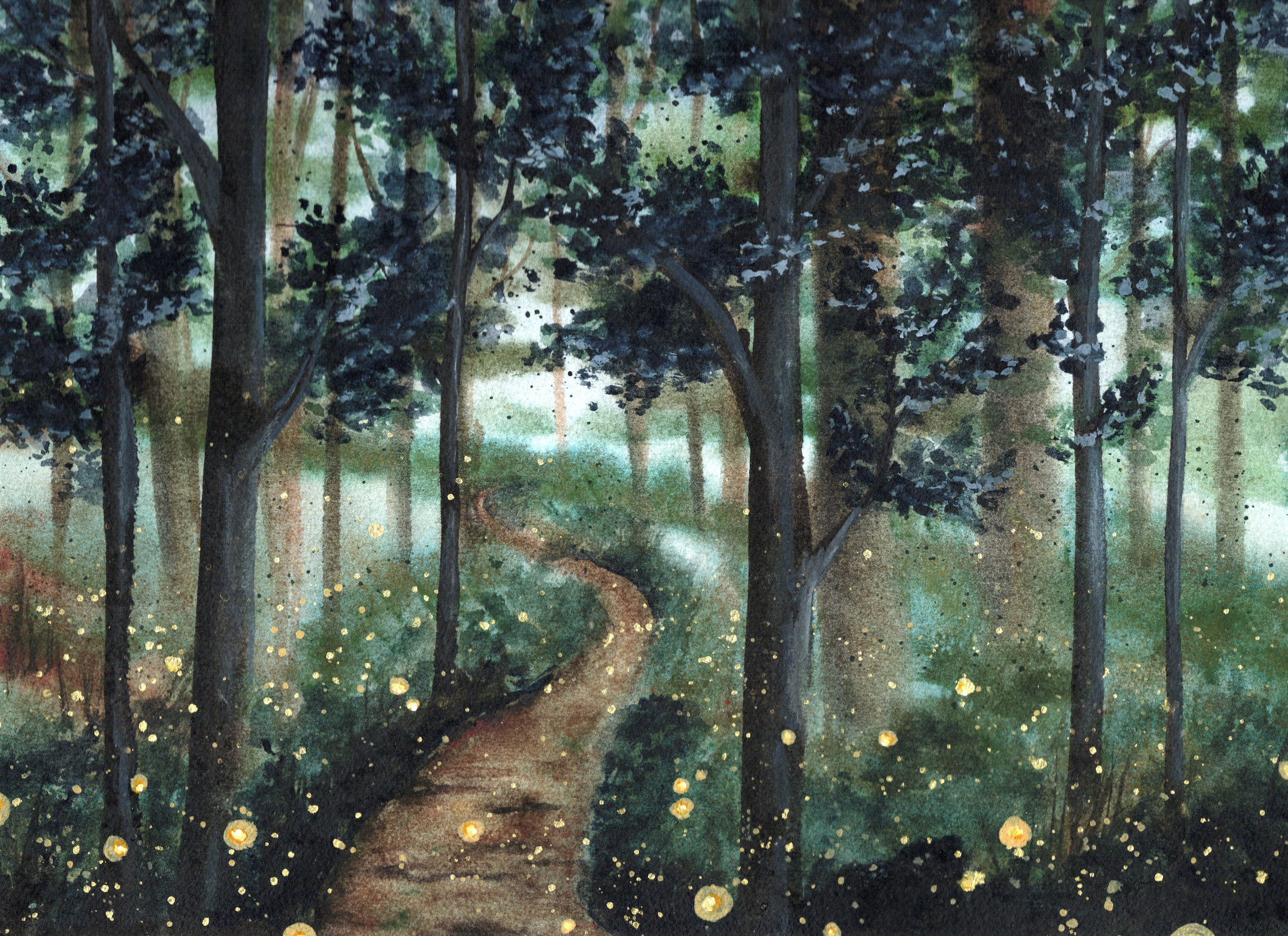 Firefly Forest Giclee Print