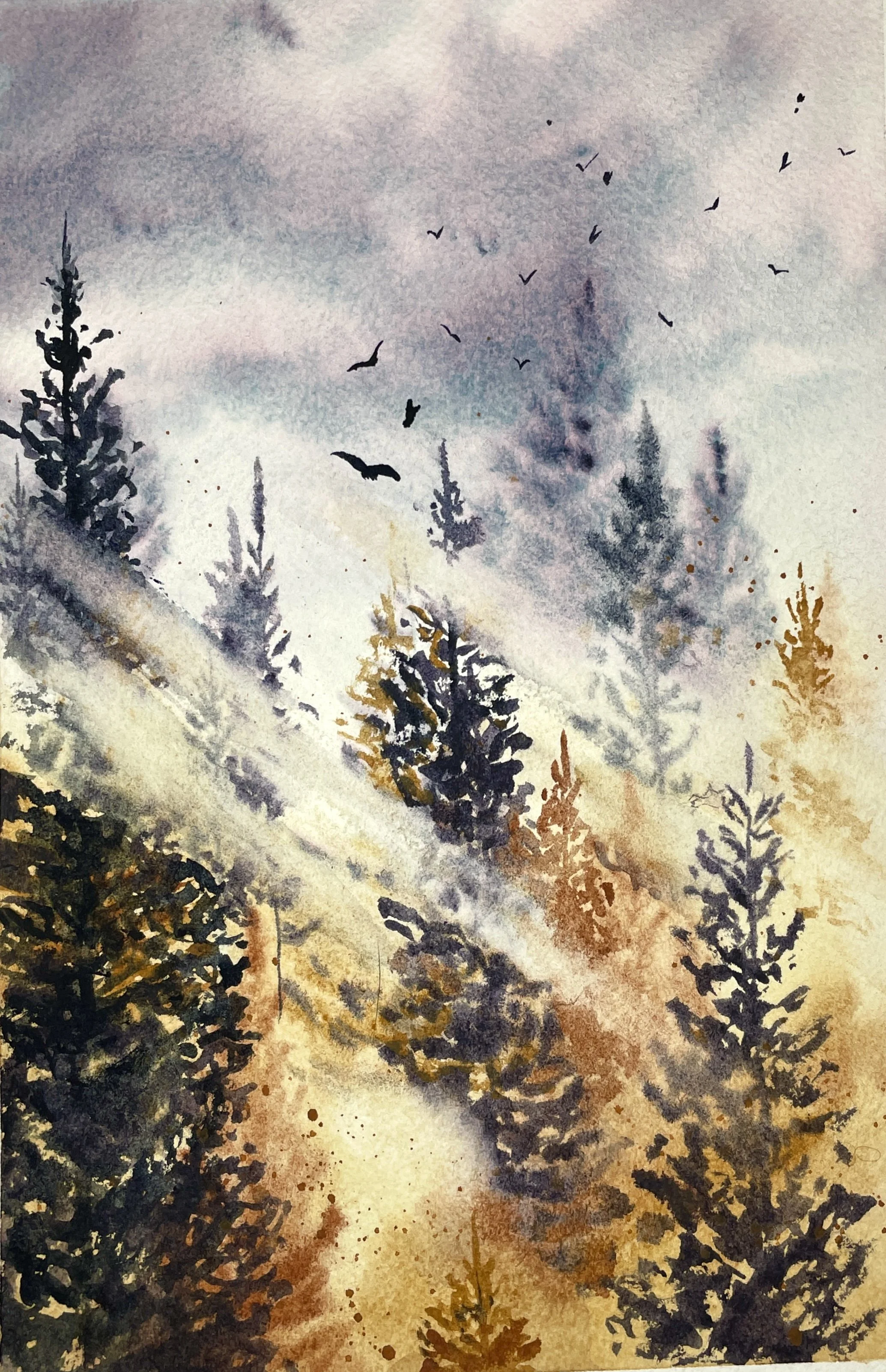 Autumn Sunbeams Giclee Print