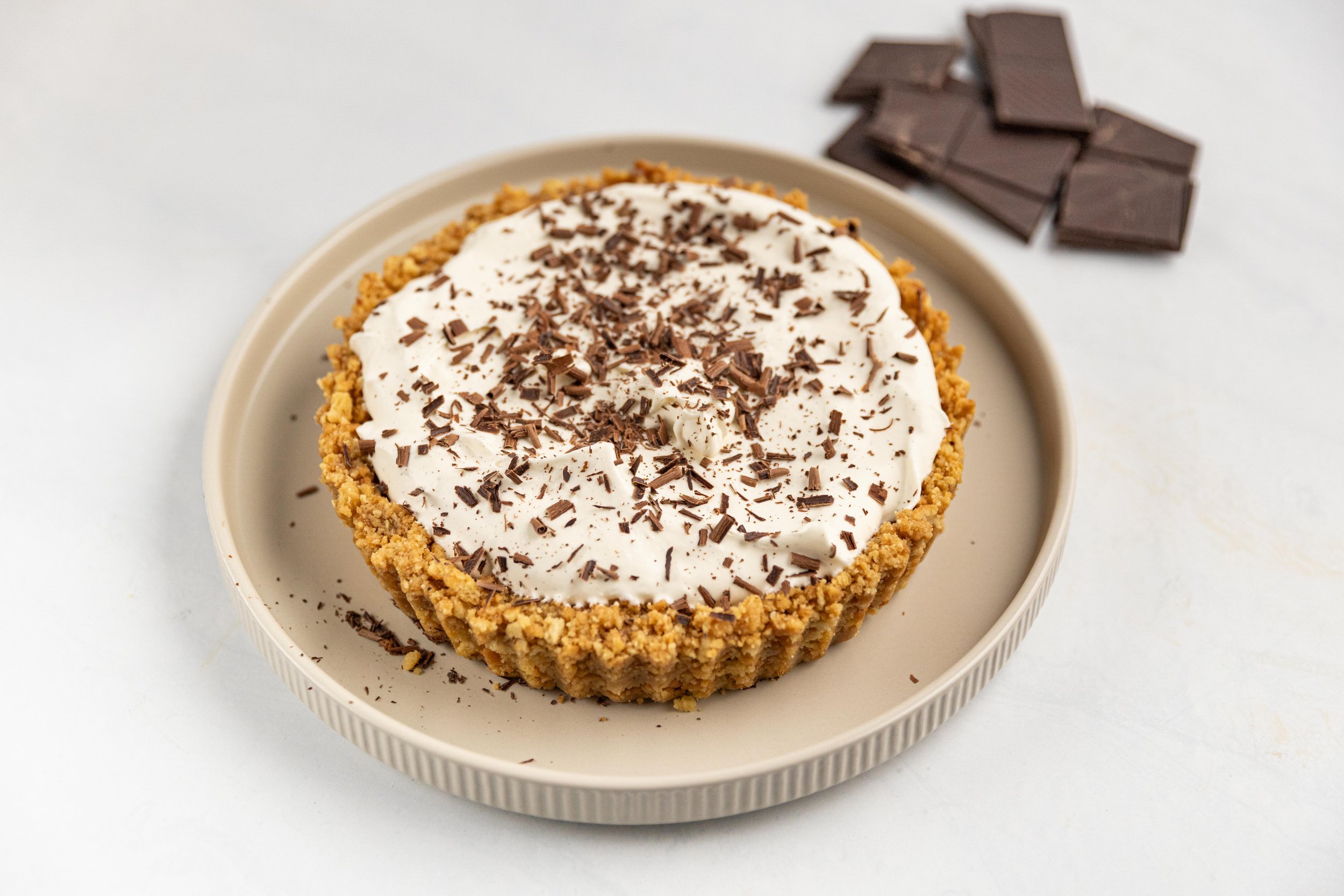 Banoffee Pie with Cashew Cookie Crust