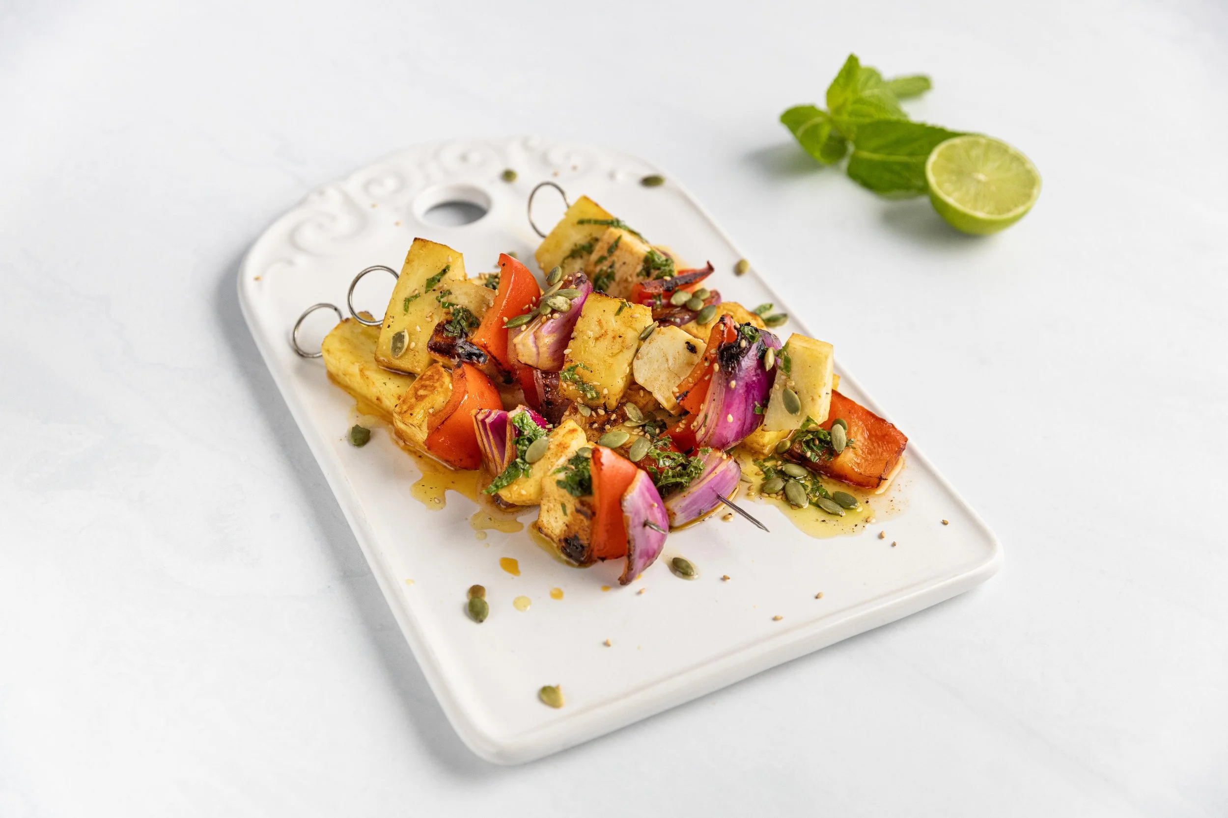Haloumi &amp; Pineapple Skewers