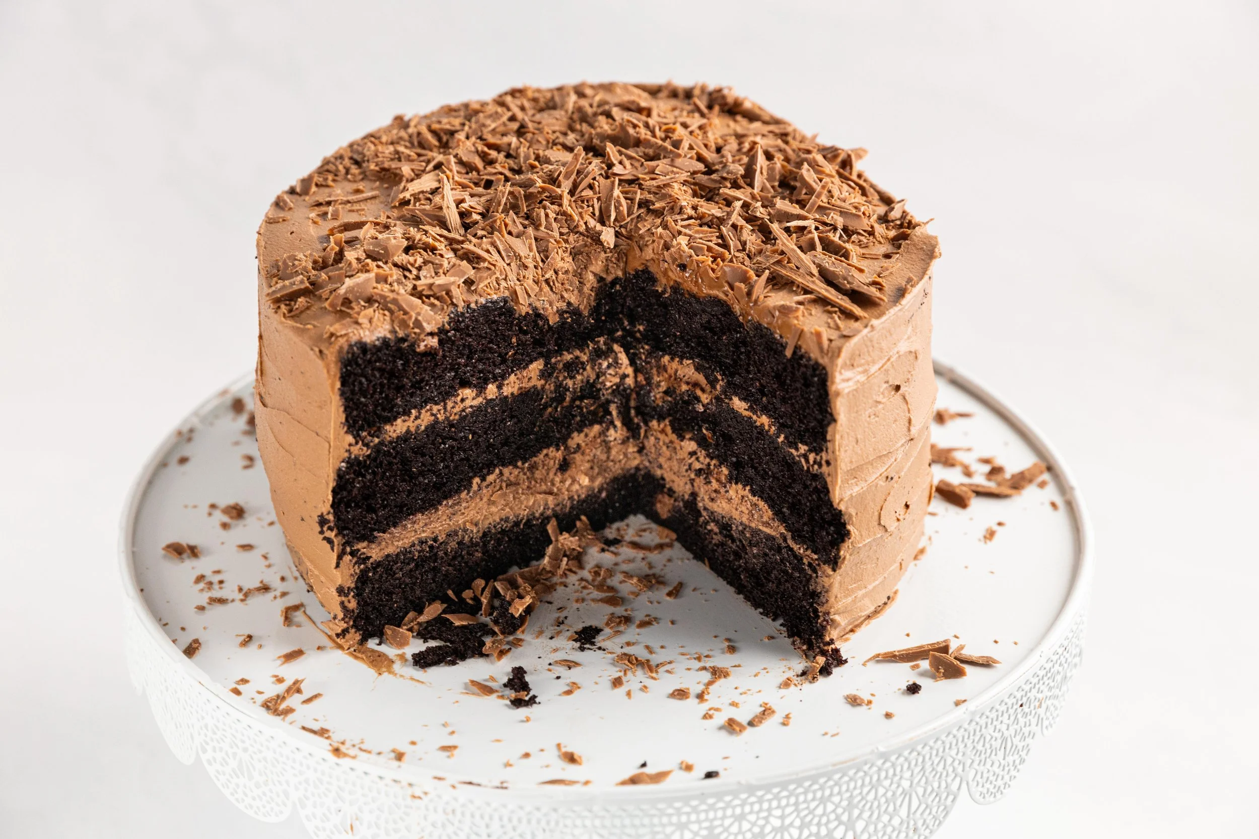 Triple Layered Chocolate Cake