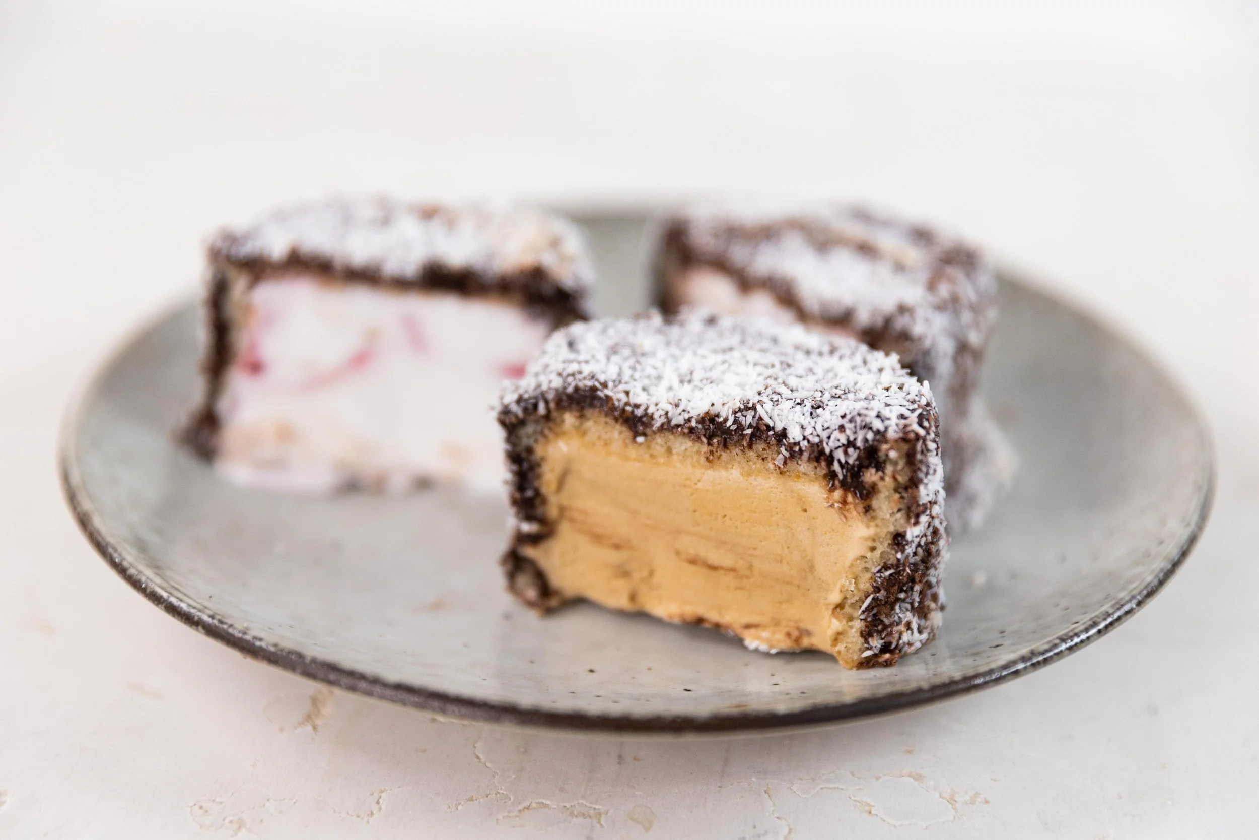 Lamington Ice Cream Sandwiches — Good Chef Bad Chef