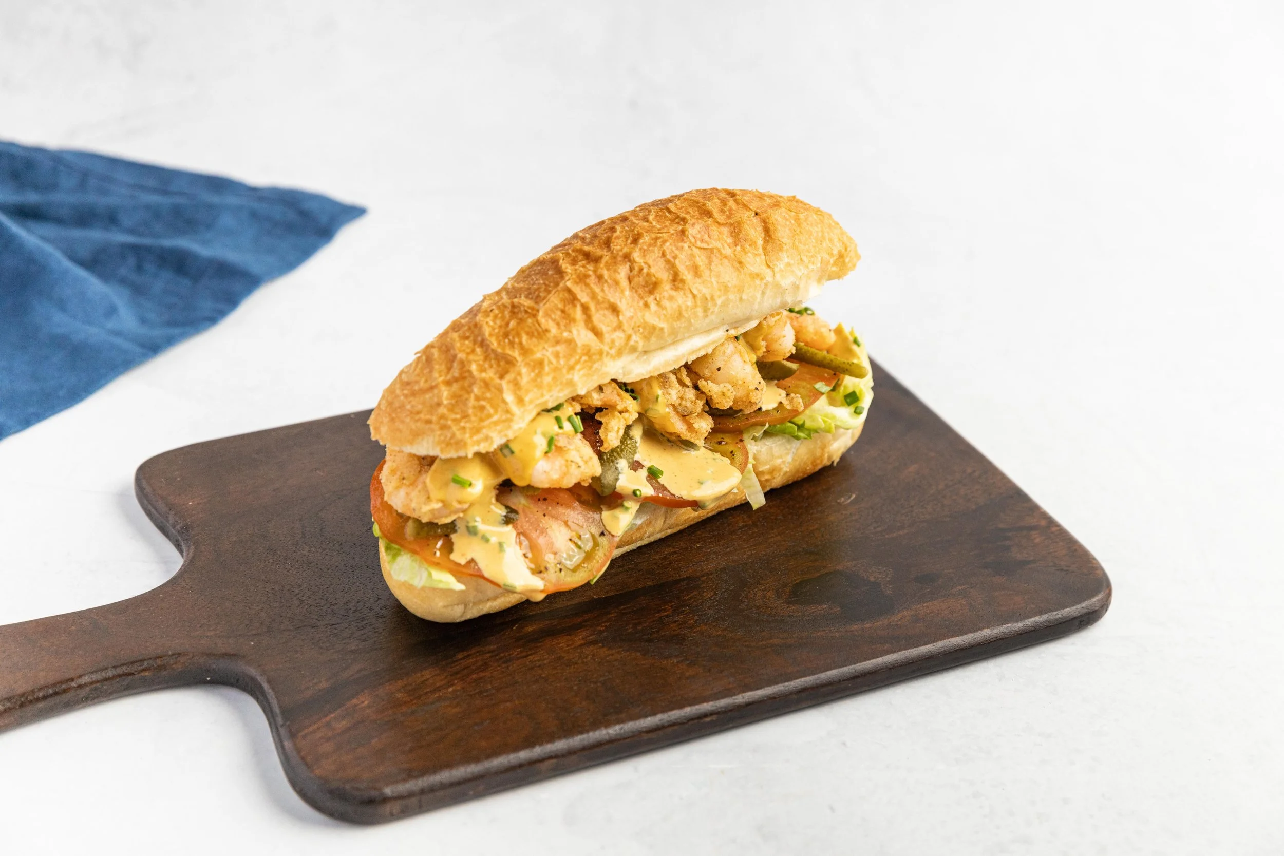 Po Boy Prawn Roll