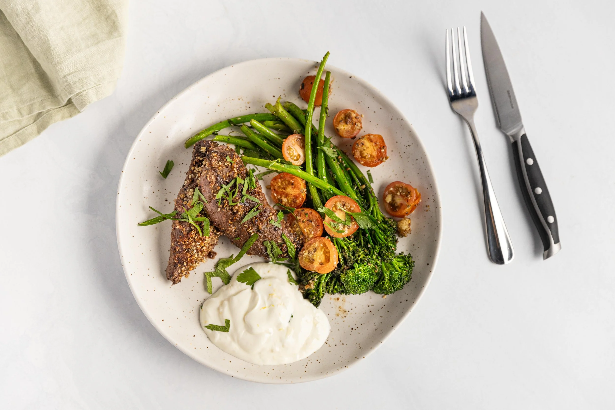 Kangaroo Loin with Macadamia–Saltbush Dukkah