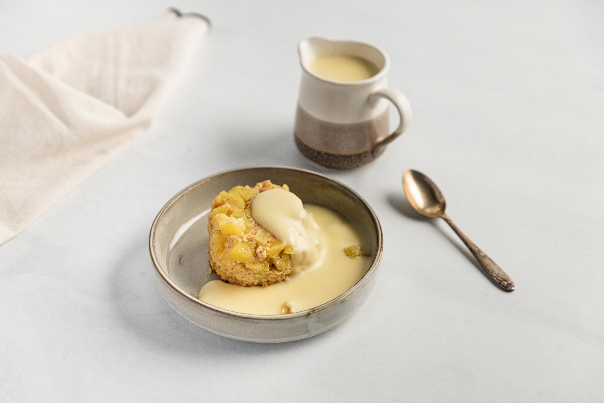 Pineapple Upside-Down Oat Puddings