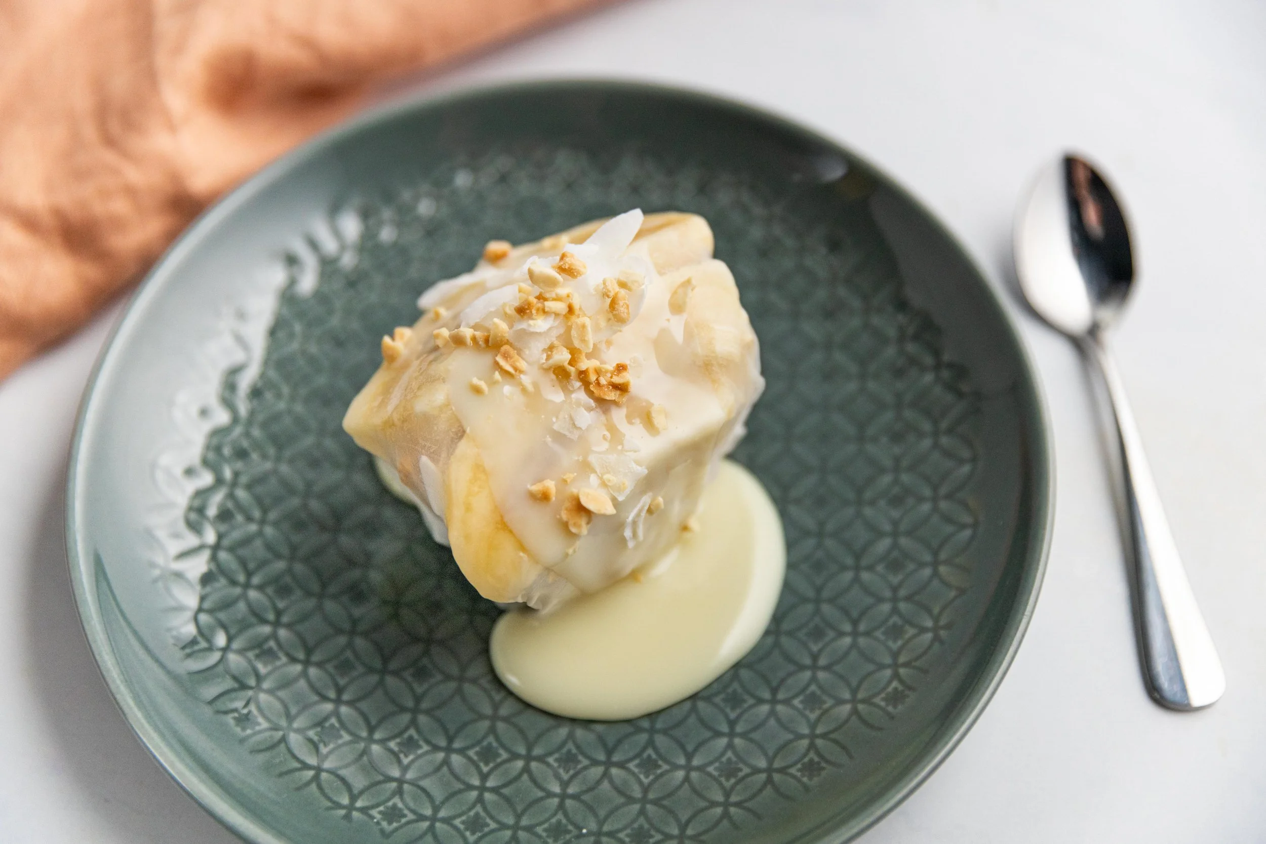 Taiwanese Coconut Ice-Cream Roll