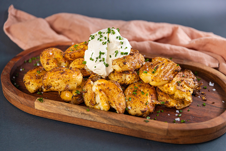 Spiced Smashed Potatoes — Good Chef Bad Chef