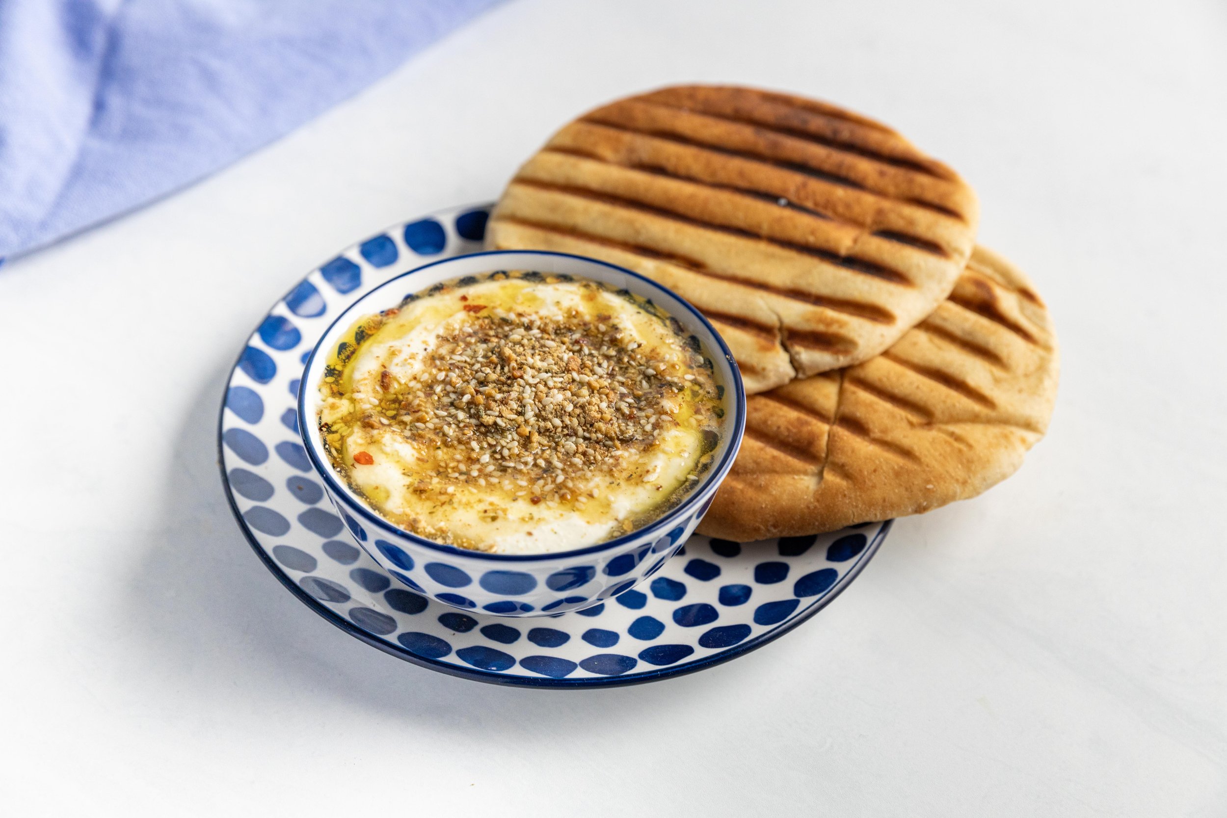 Whipped Fetta with Hot Honey and Dukkah