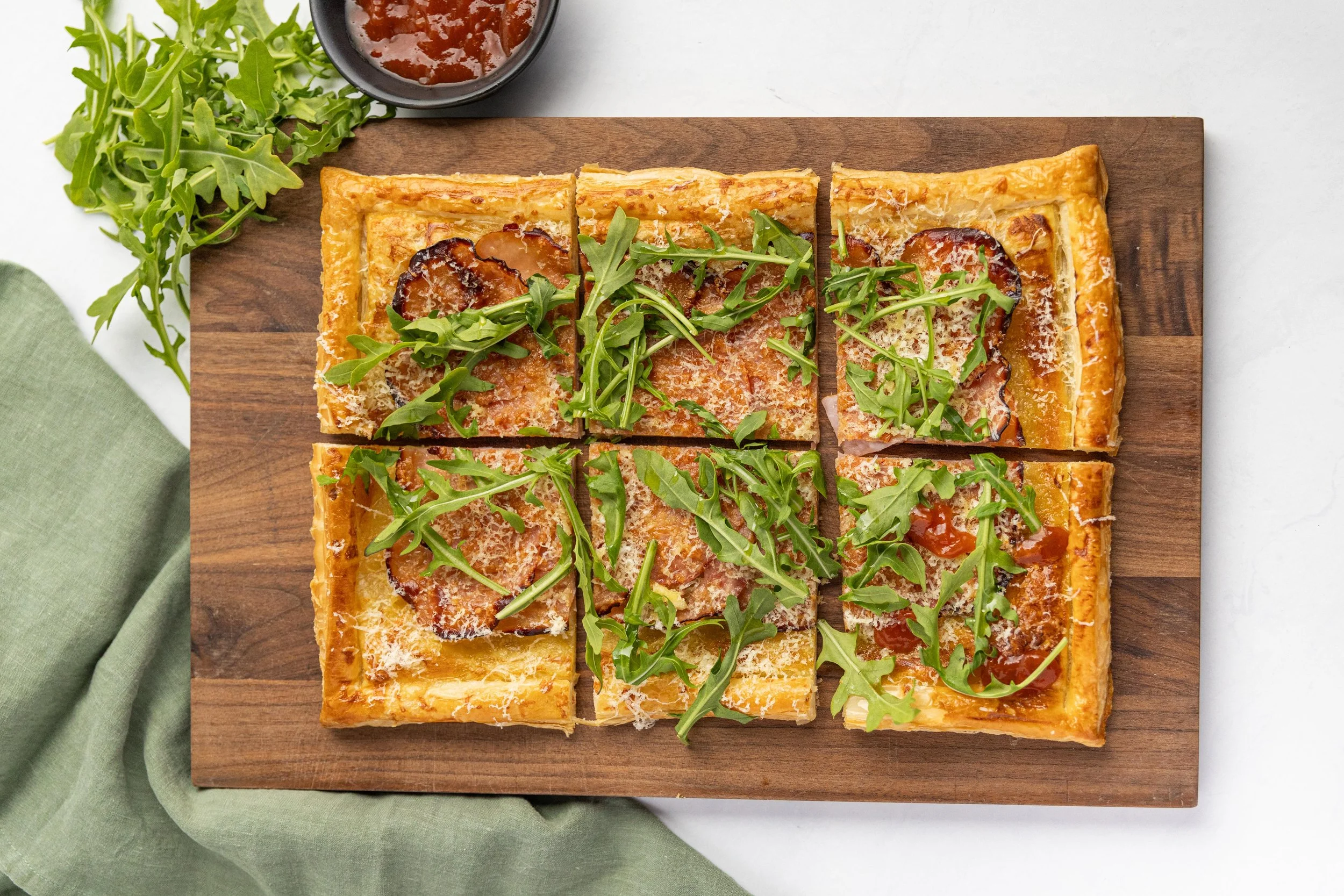 Champagne Ham and Cheese Galette