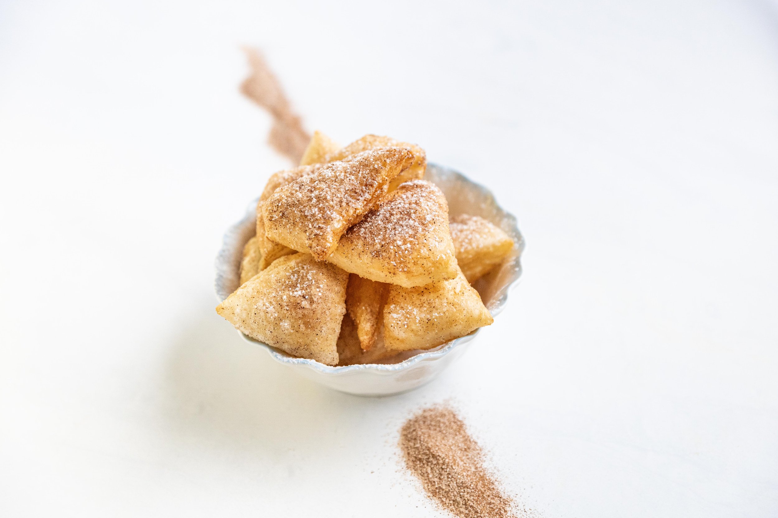 Fried Paratha in Cinnamon Sugar
