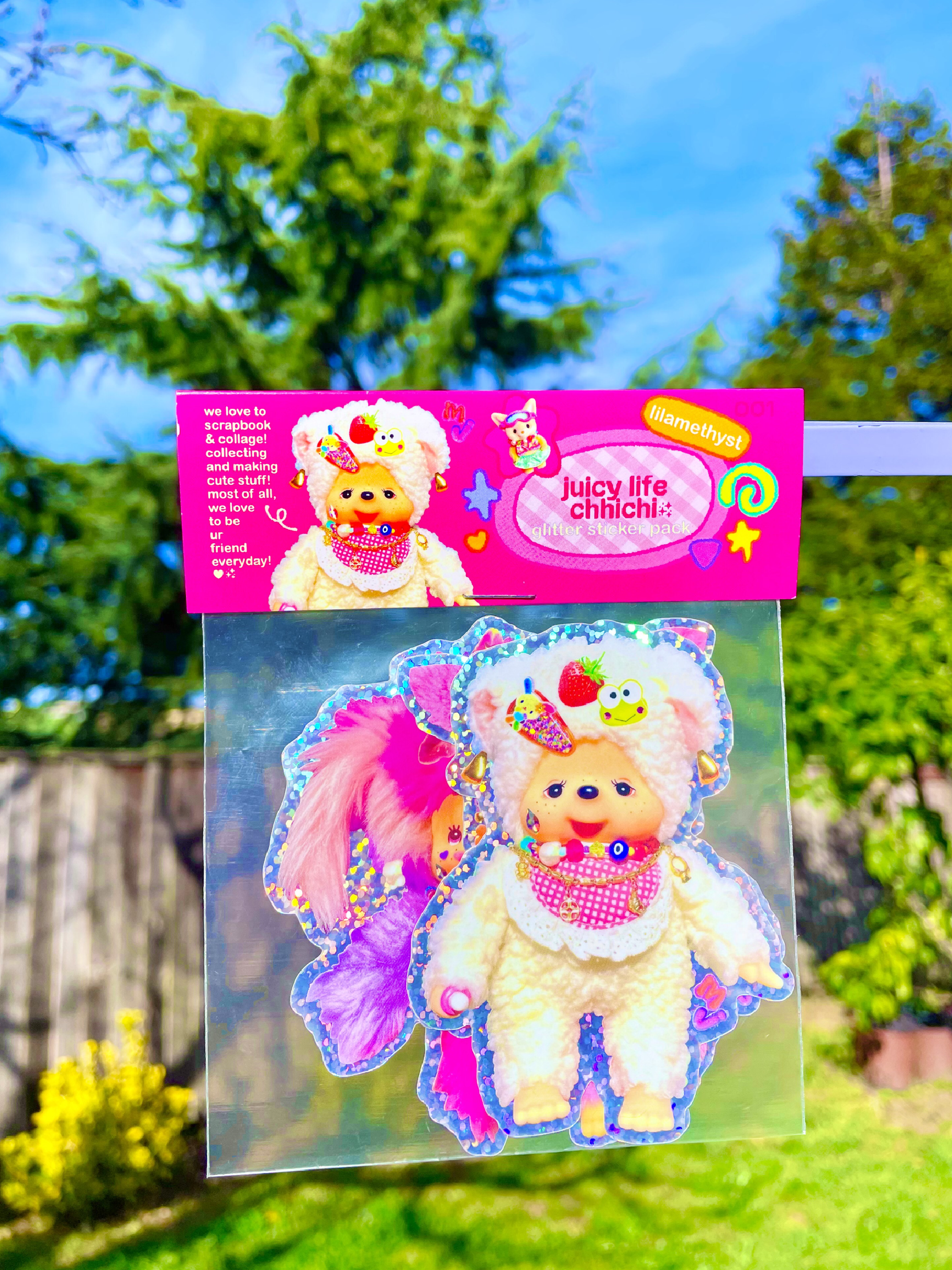 juicy life chhichi sticker pack