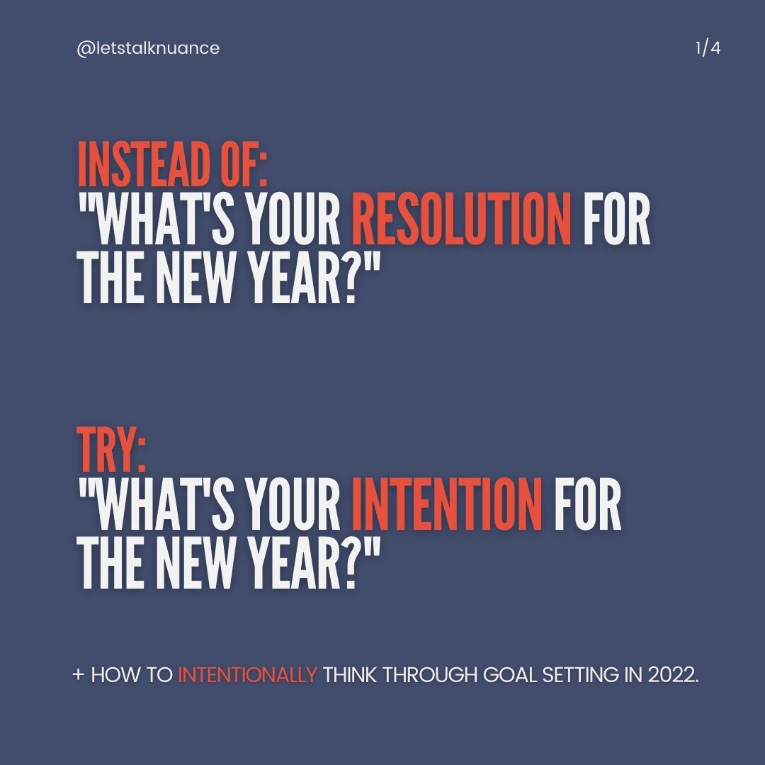 I don&rsquo;t know about your IG feed, but the concept of &ldquo;new year&rsquo;s resolutions&rdquo; feels pretty polarizing in the realm of insta-therapy. 
::
The reality is we can be both emotionally exhausted and intellectually curious. The work i