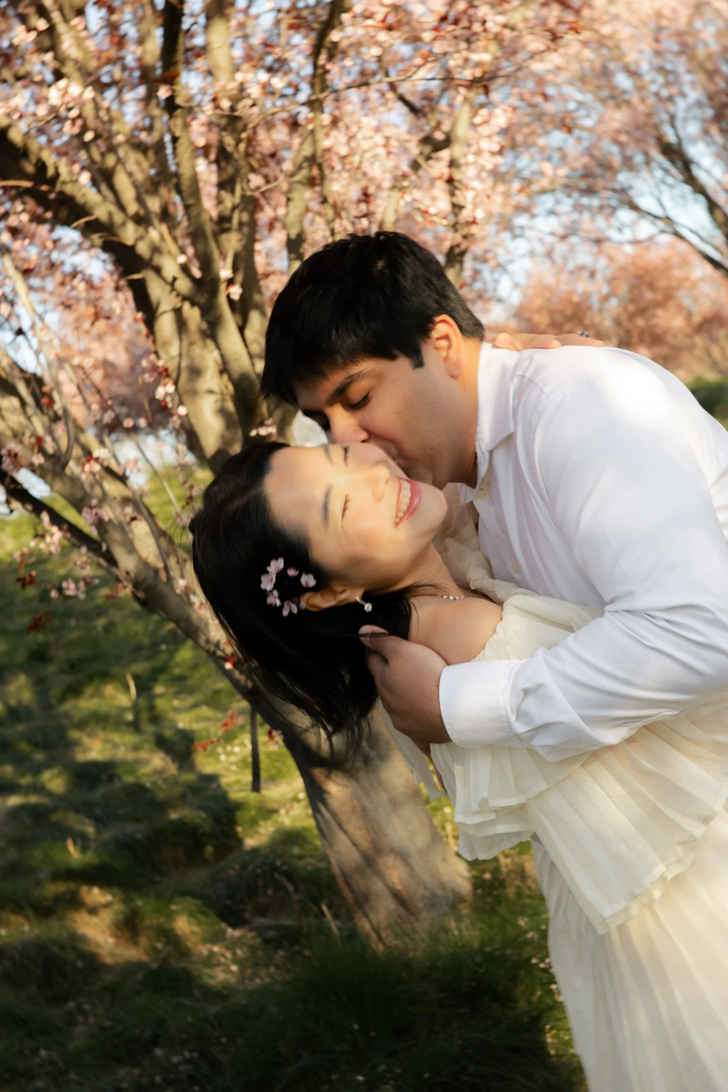 Blooming spring couples photos by a danville california engagement photographer