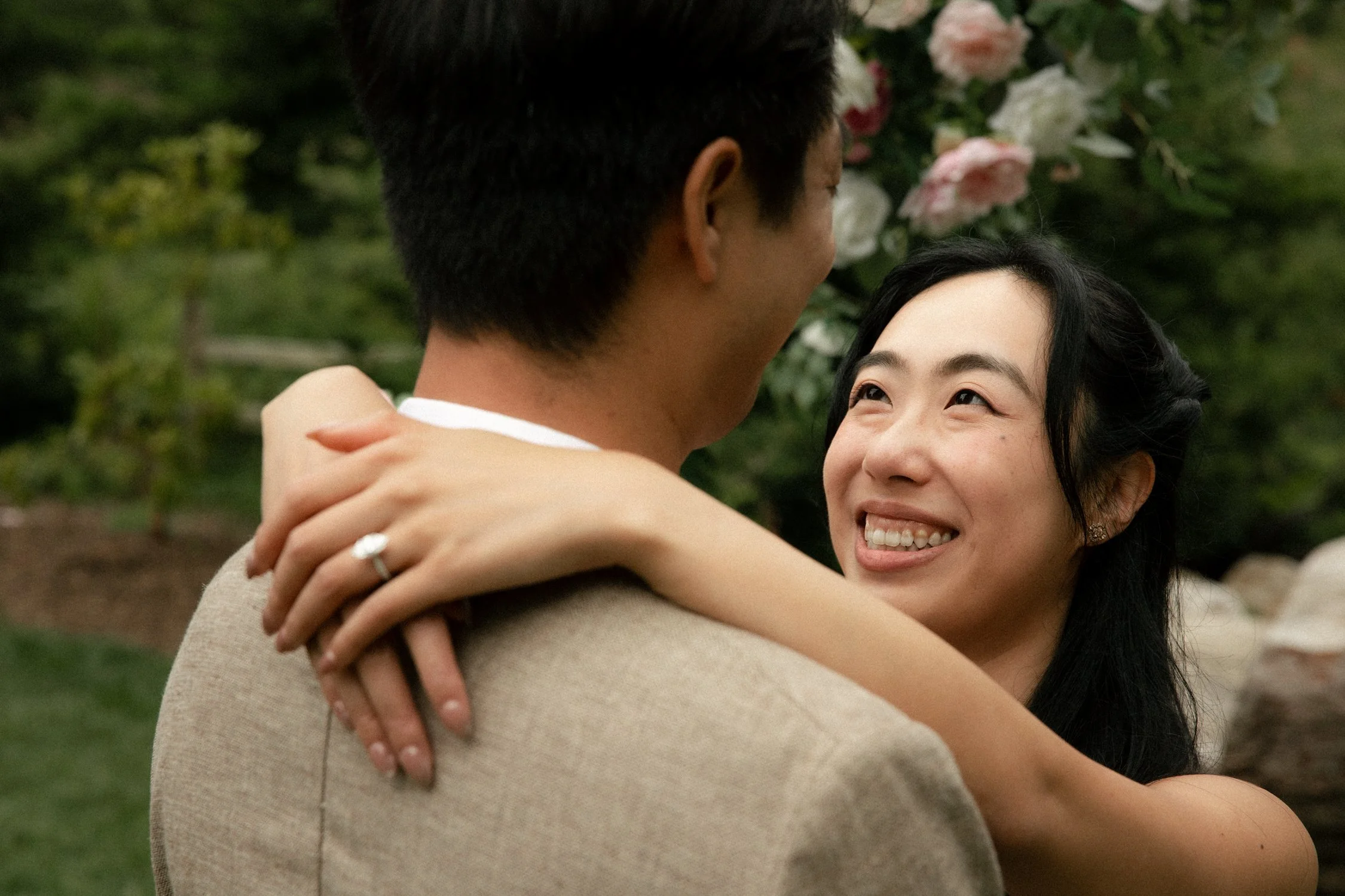 Engagement photos post proposal san francisco golden gate park