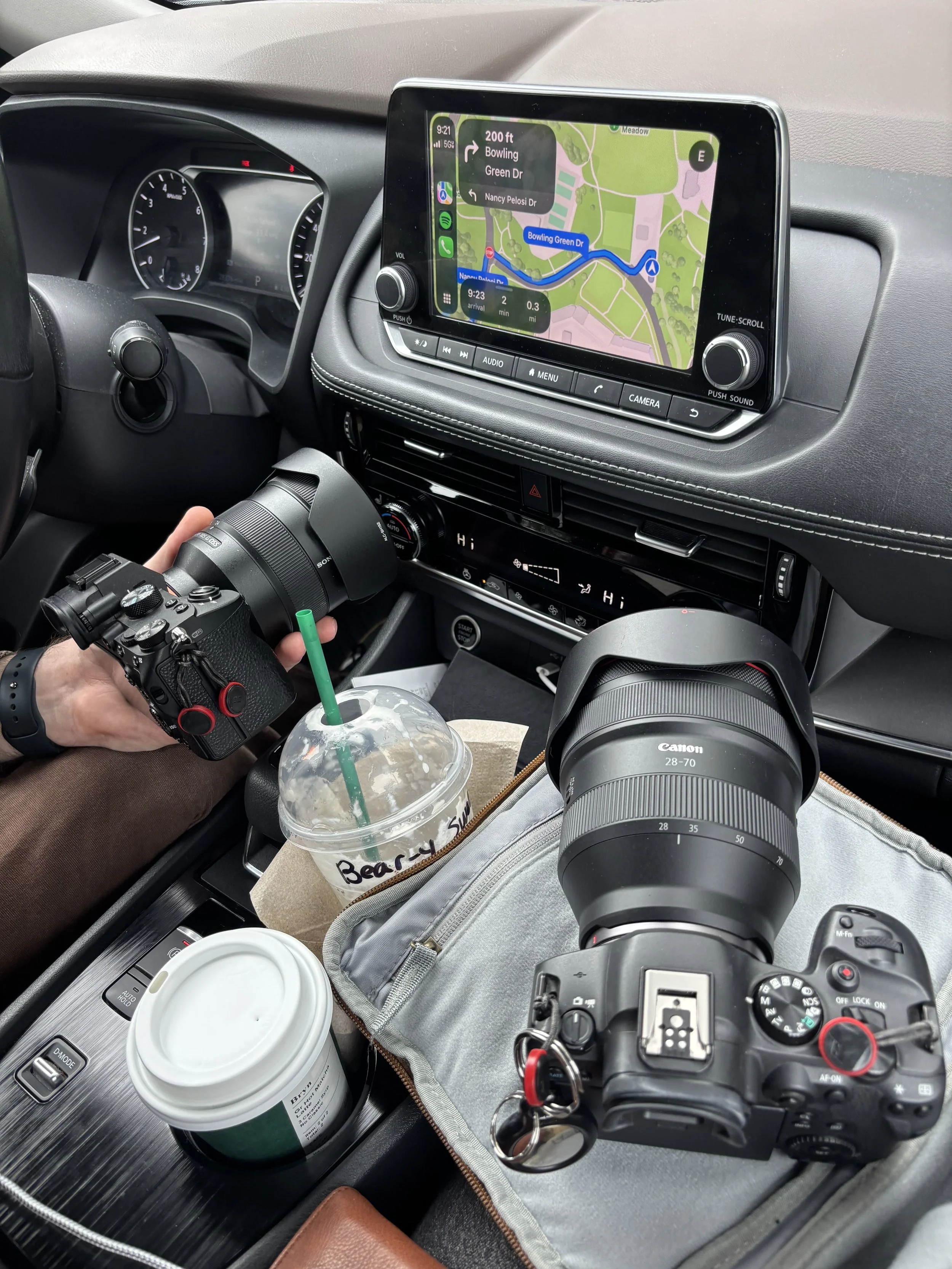 two camera lenses heating up