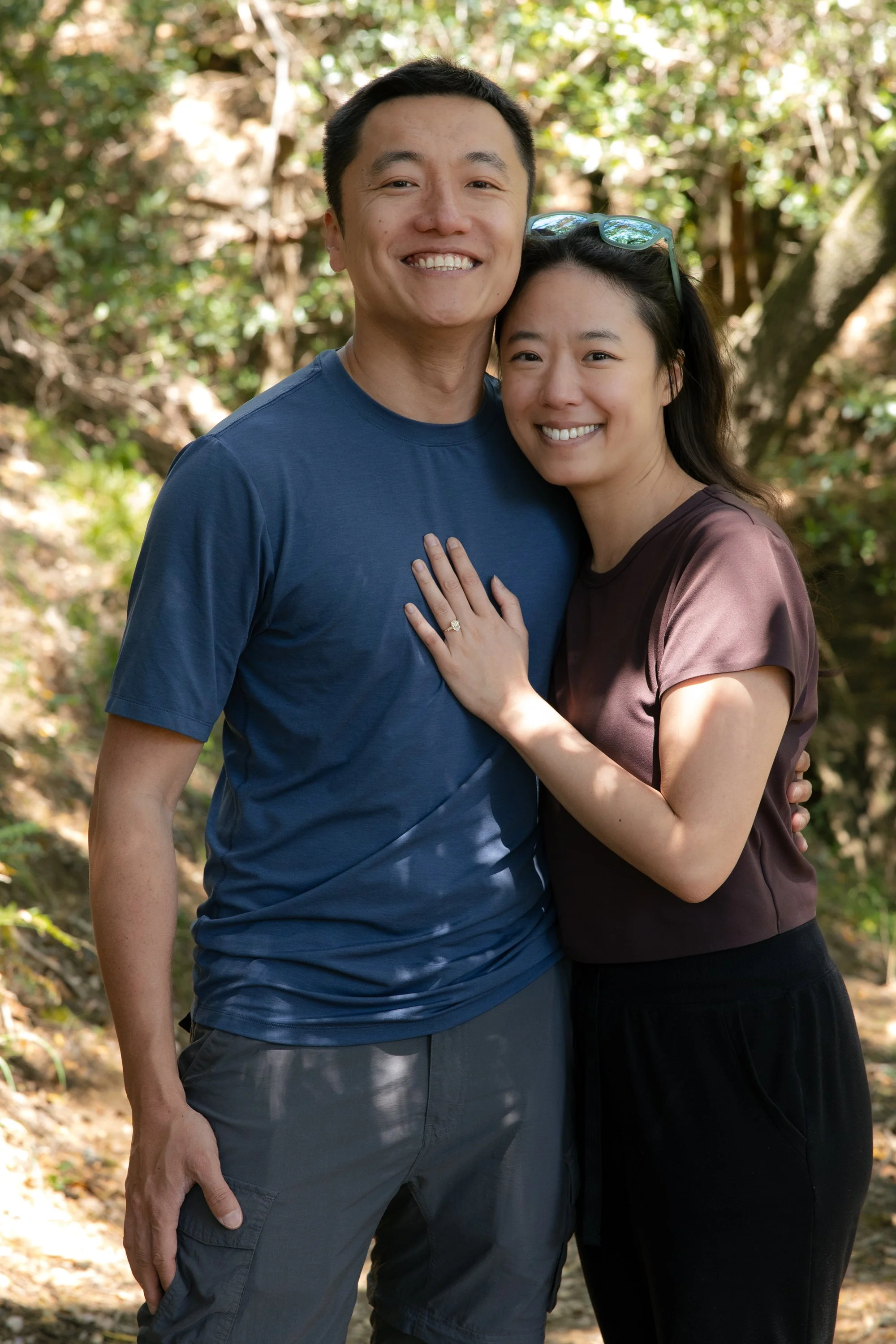 redwoods Mt. Tam engagement proposal photographer