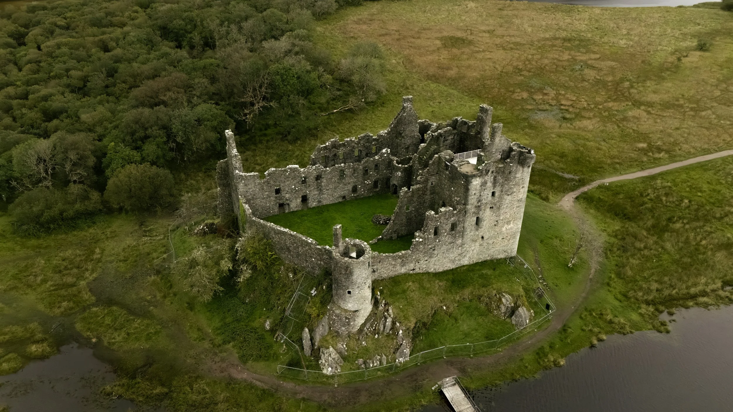 Scottish Highlands castle in Scotland UK 