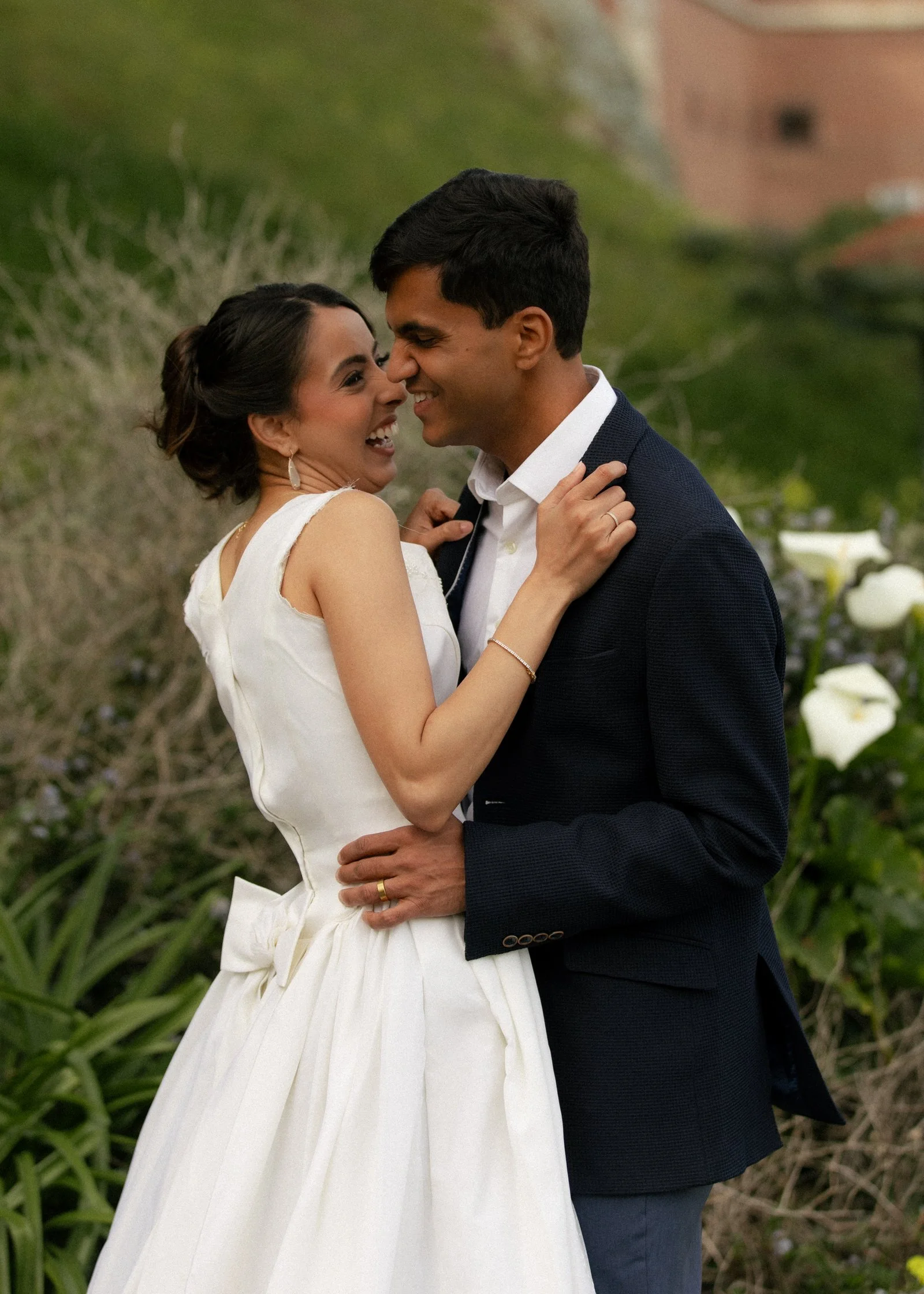 tulips and wedding photos