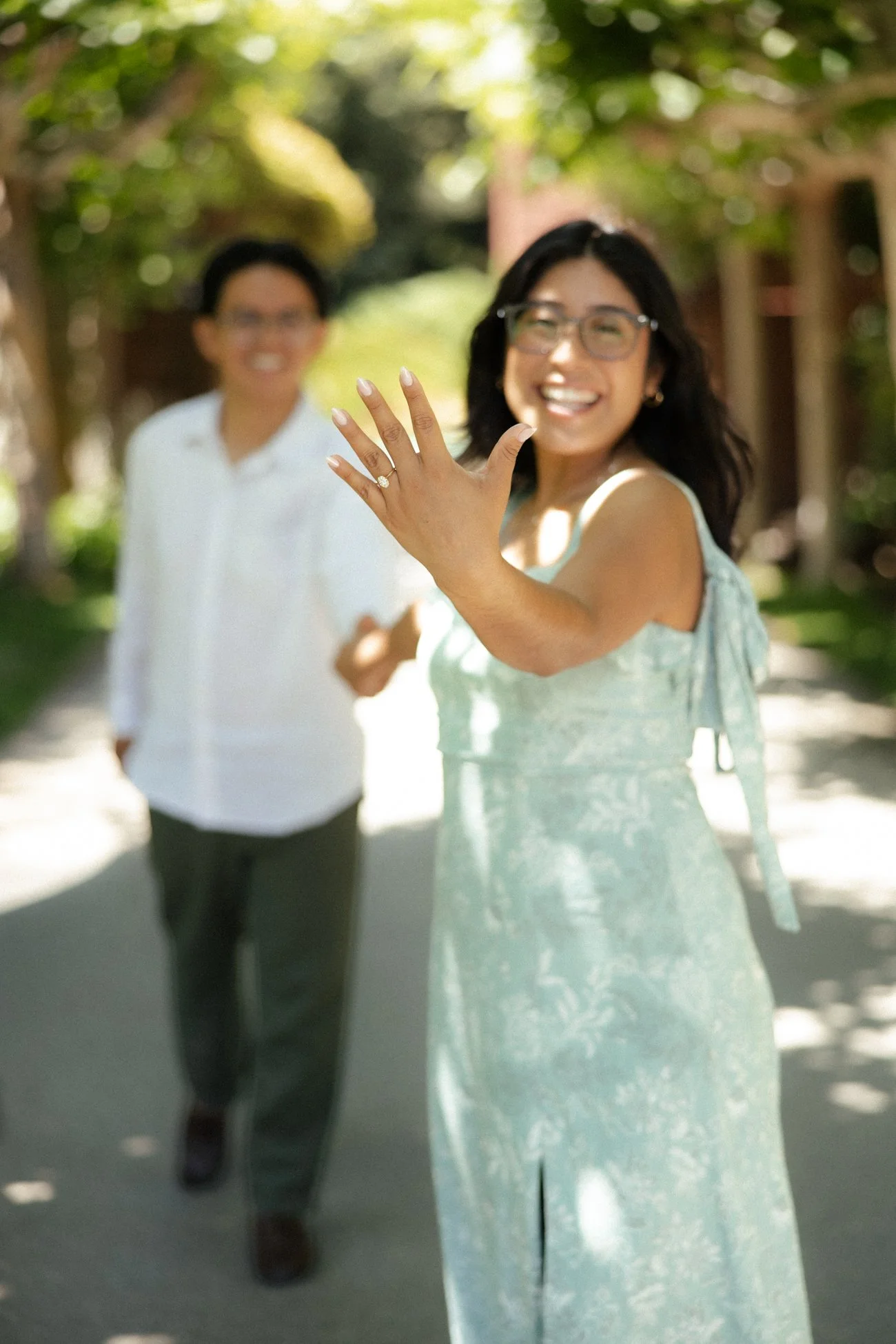 Post proposal engagement photographer Woodside california