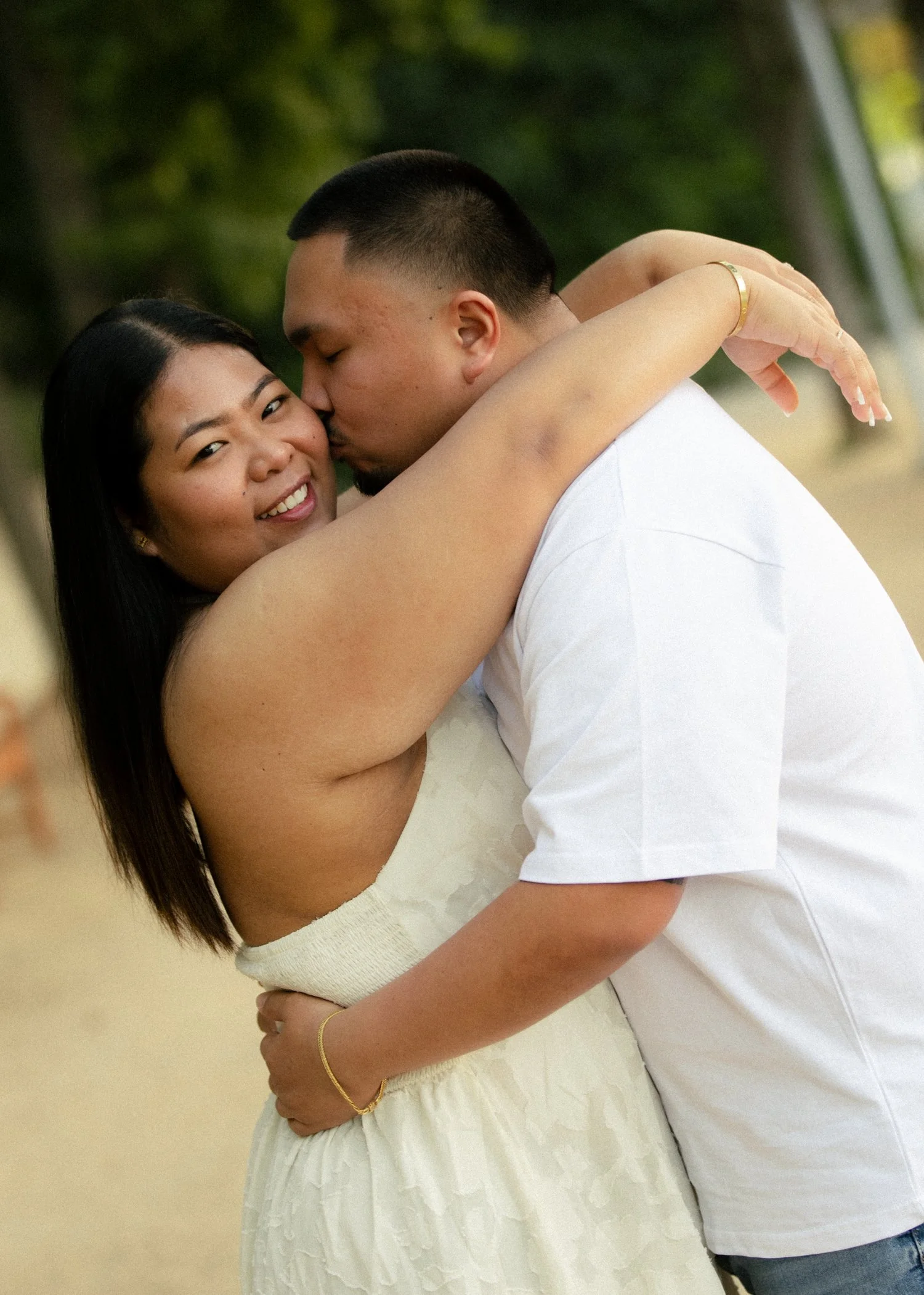 pleasanton grainy warm romantic authentic california bay area  engagement photographer