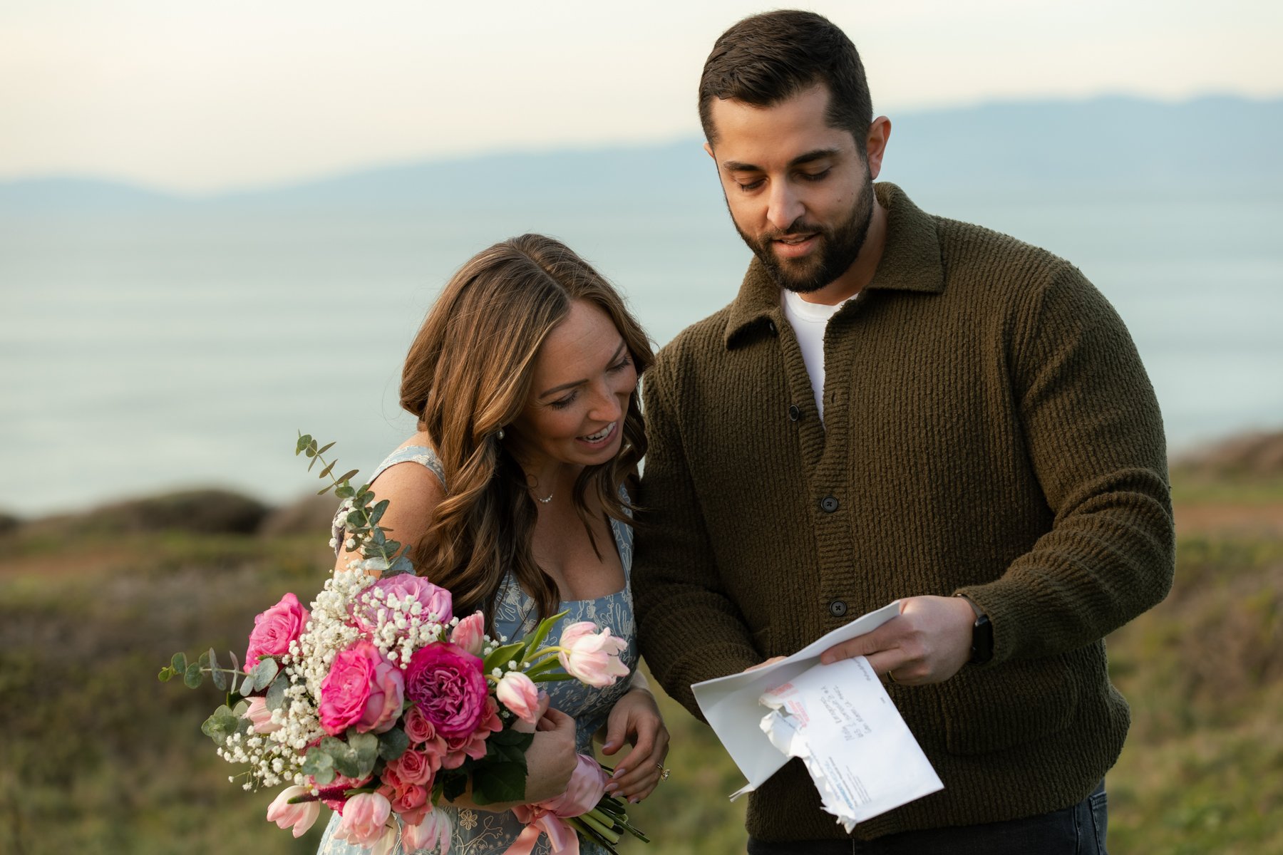 California beach maternity and gender reveal photoshoot ideas