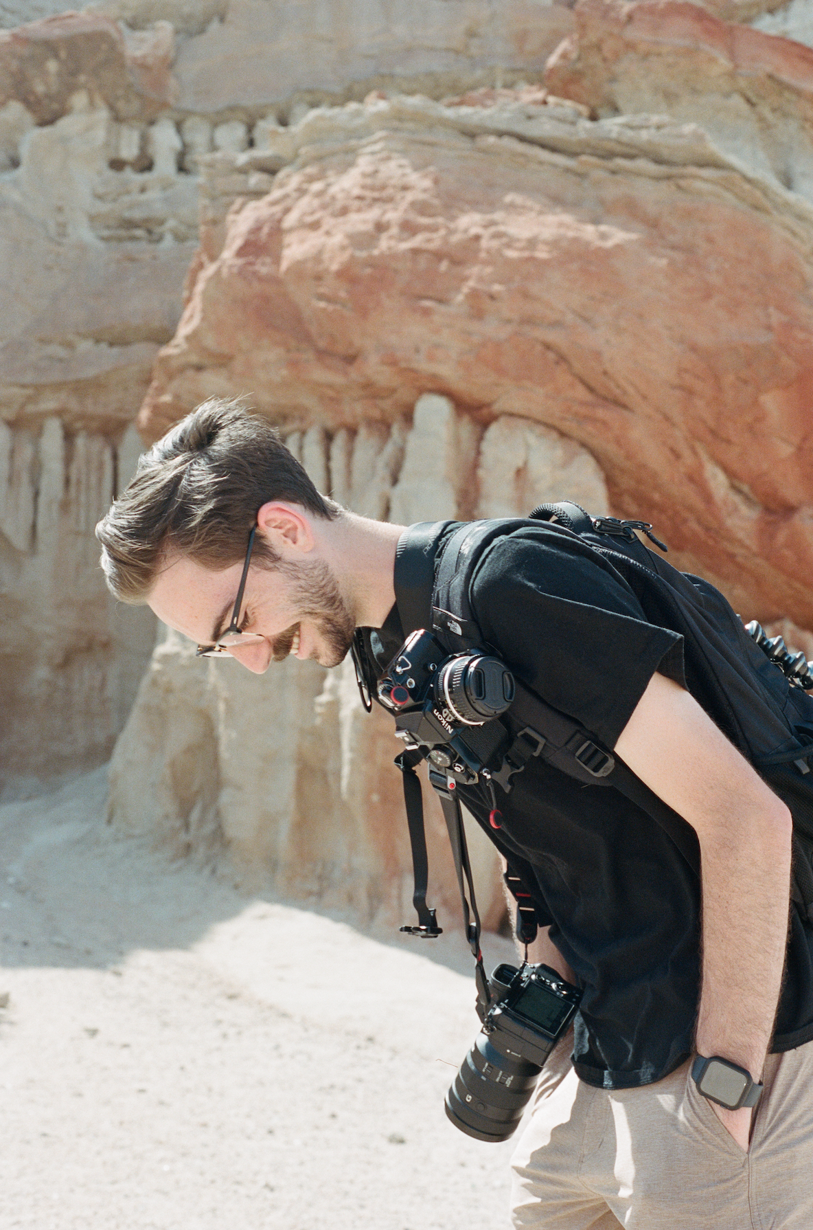 Film picture at Red Rock Canyon State Park in California