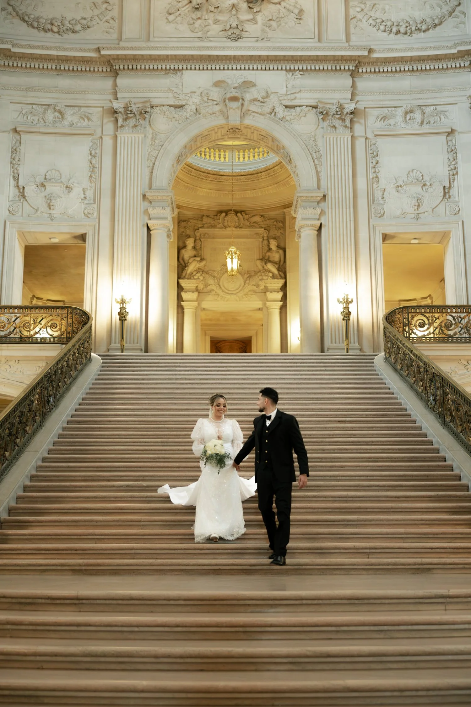 iconic city hall photos for elopements