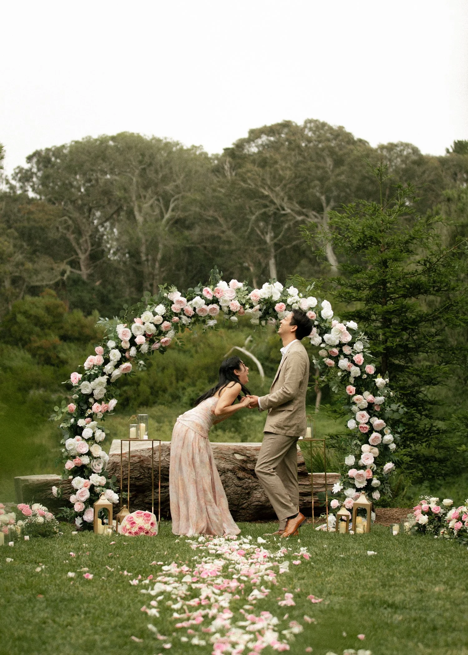 Beautiful set ups for a proposal in golden gate park