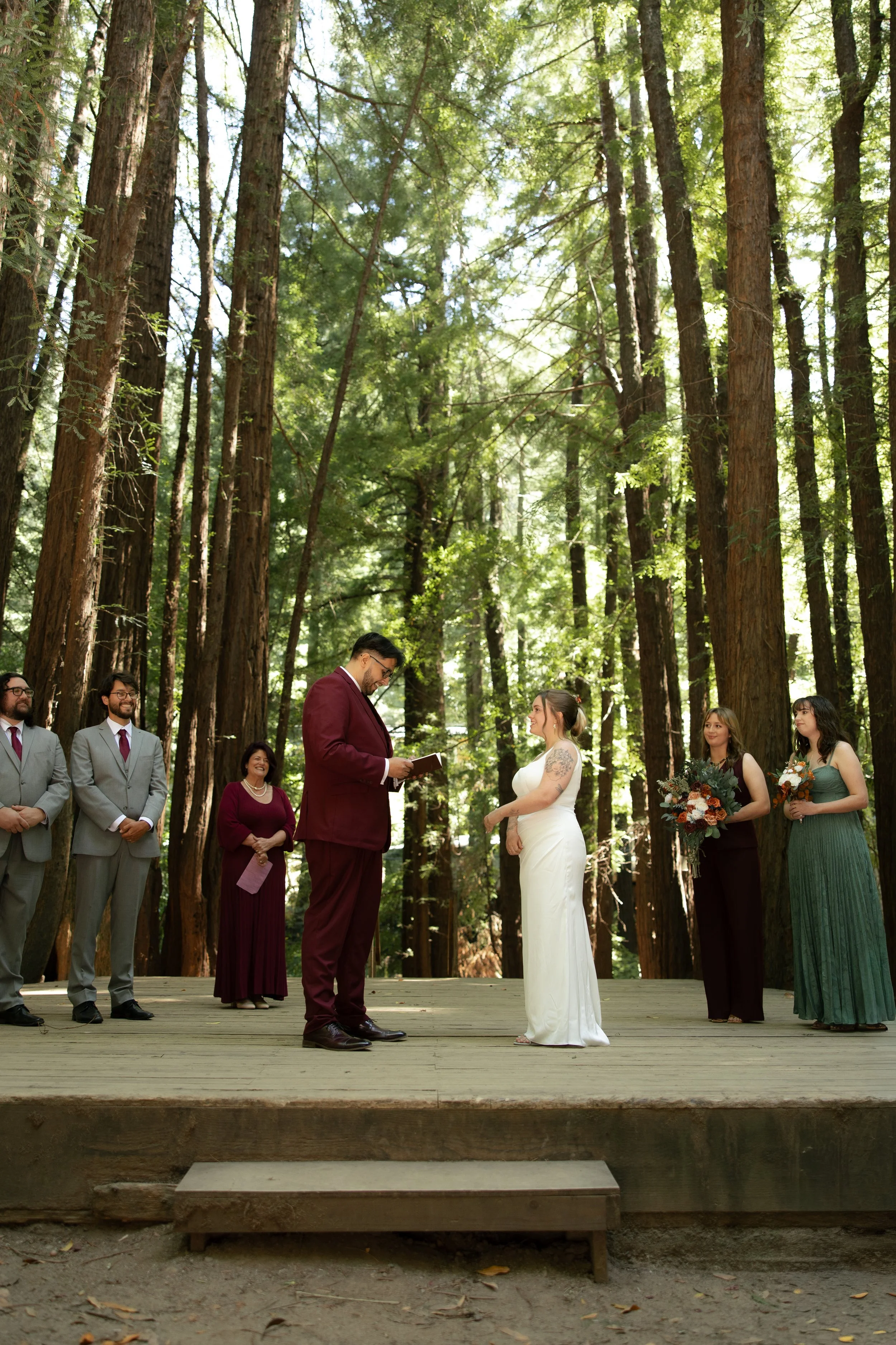 Old Mill Park marin county wedding photography