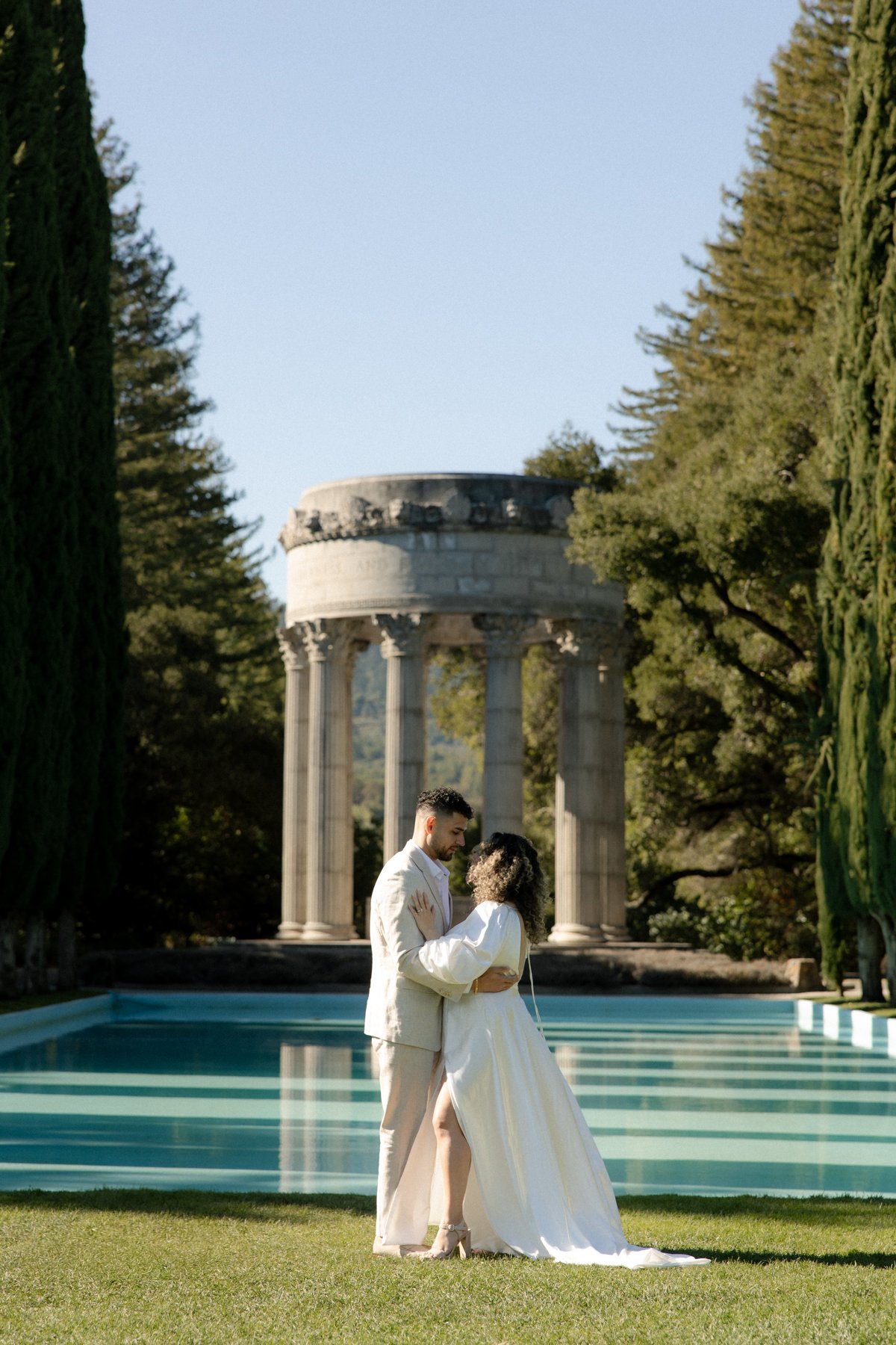 Bryn Power Photography Pulgas Water Temple engagement photos
