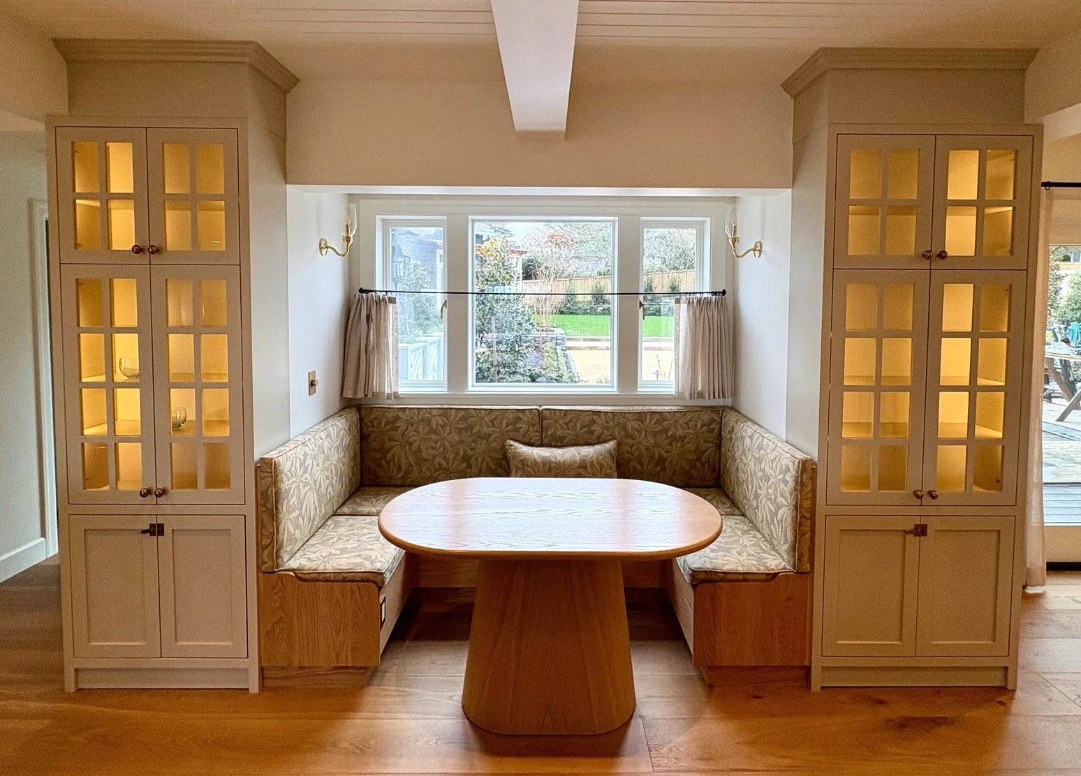 Breakfast Nook w/ Display Cabinets