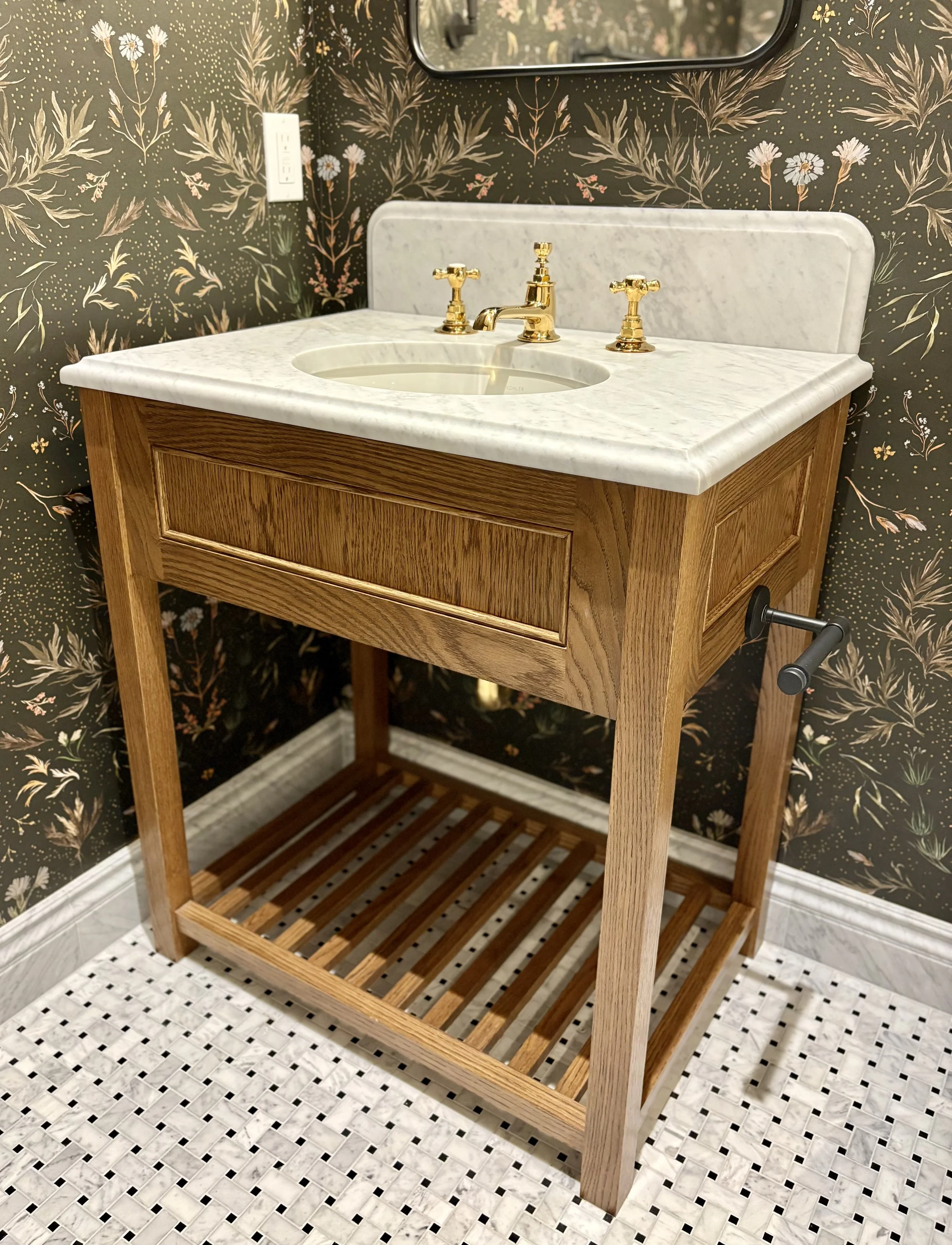 Custom White Oak Vanity