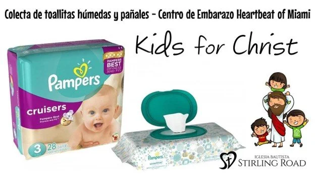 COLECTA DE TOALLITAS HUMEDAS Y PAÑALES