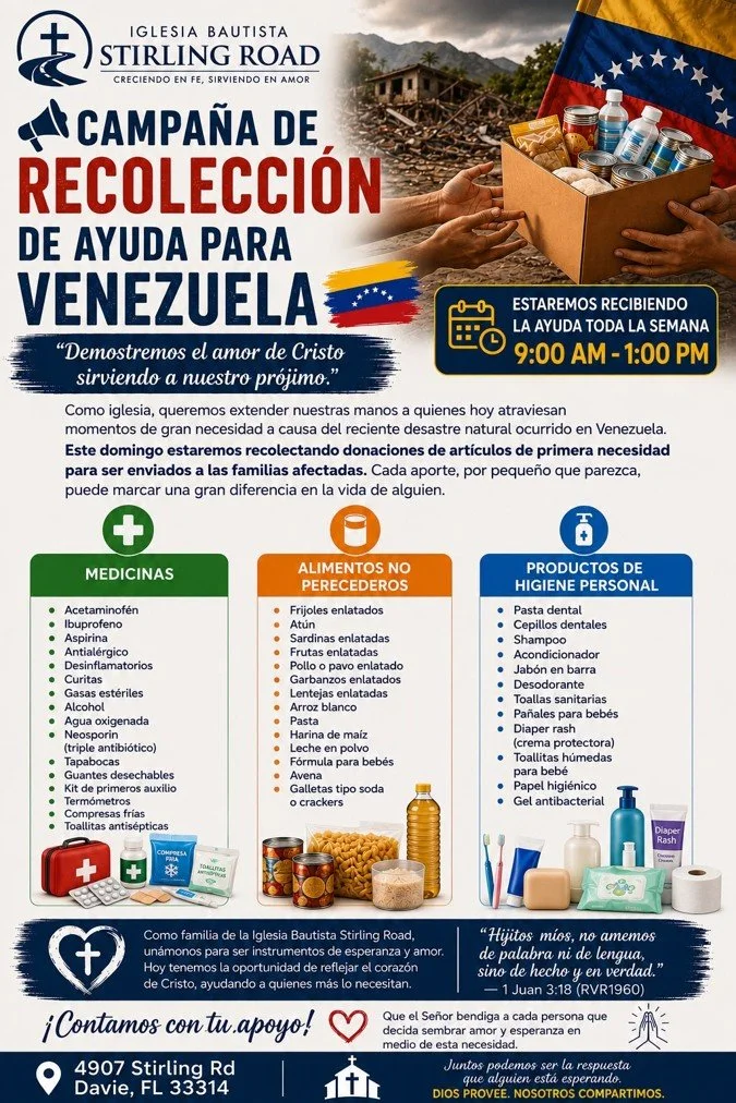 CAMPAÑA DE RECOLECCION AYUDA PARA VENEZUELA