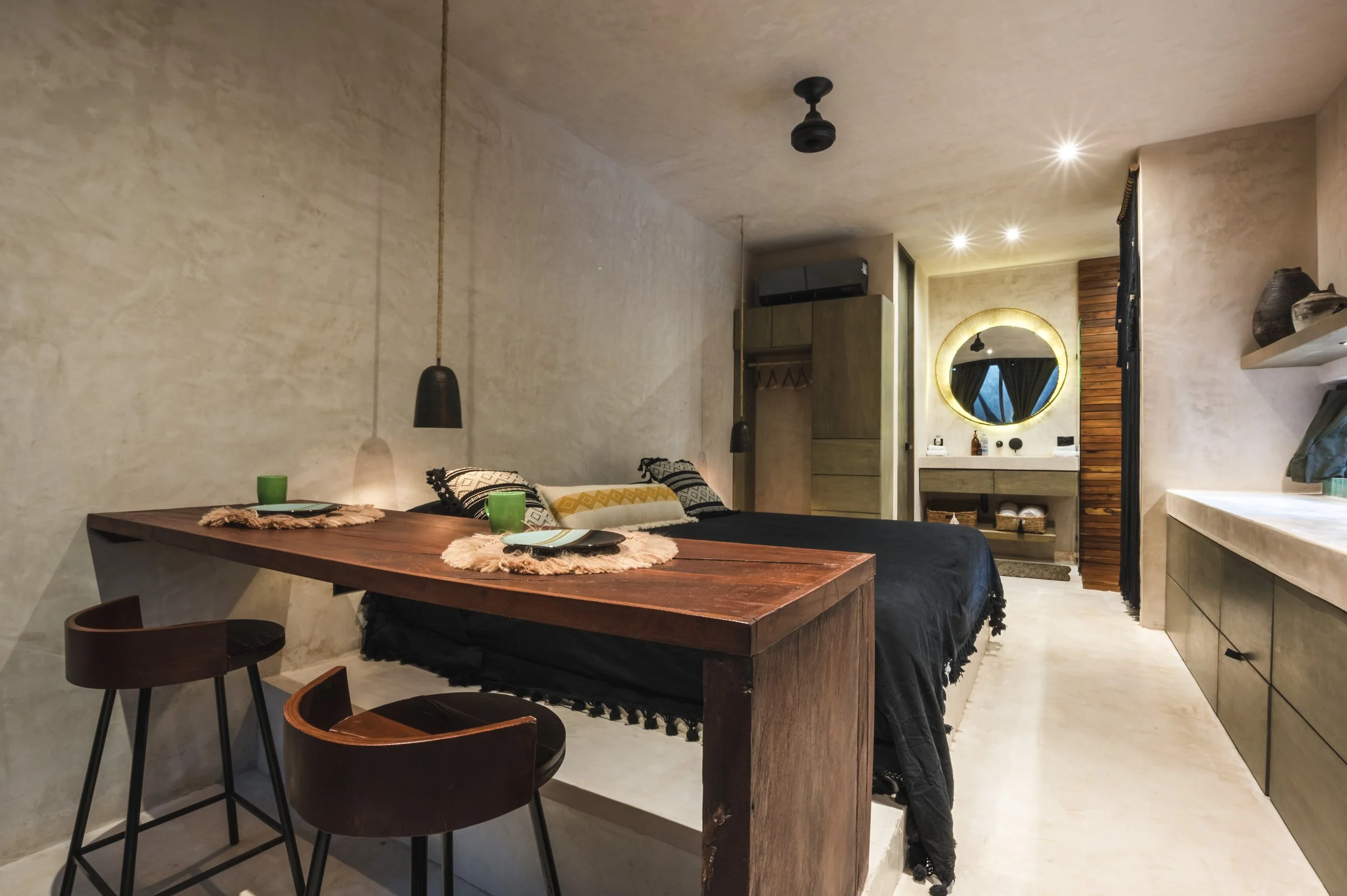 Suites equipped for short and long stays in Tulum