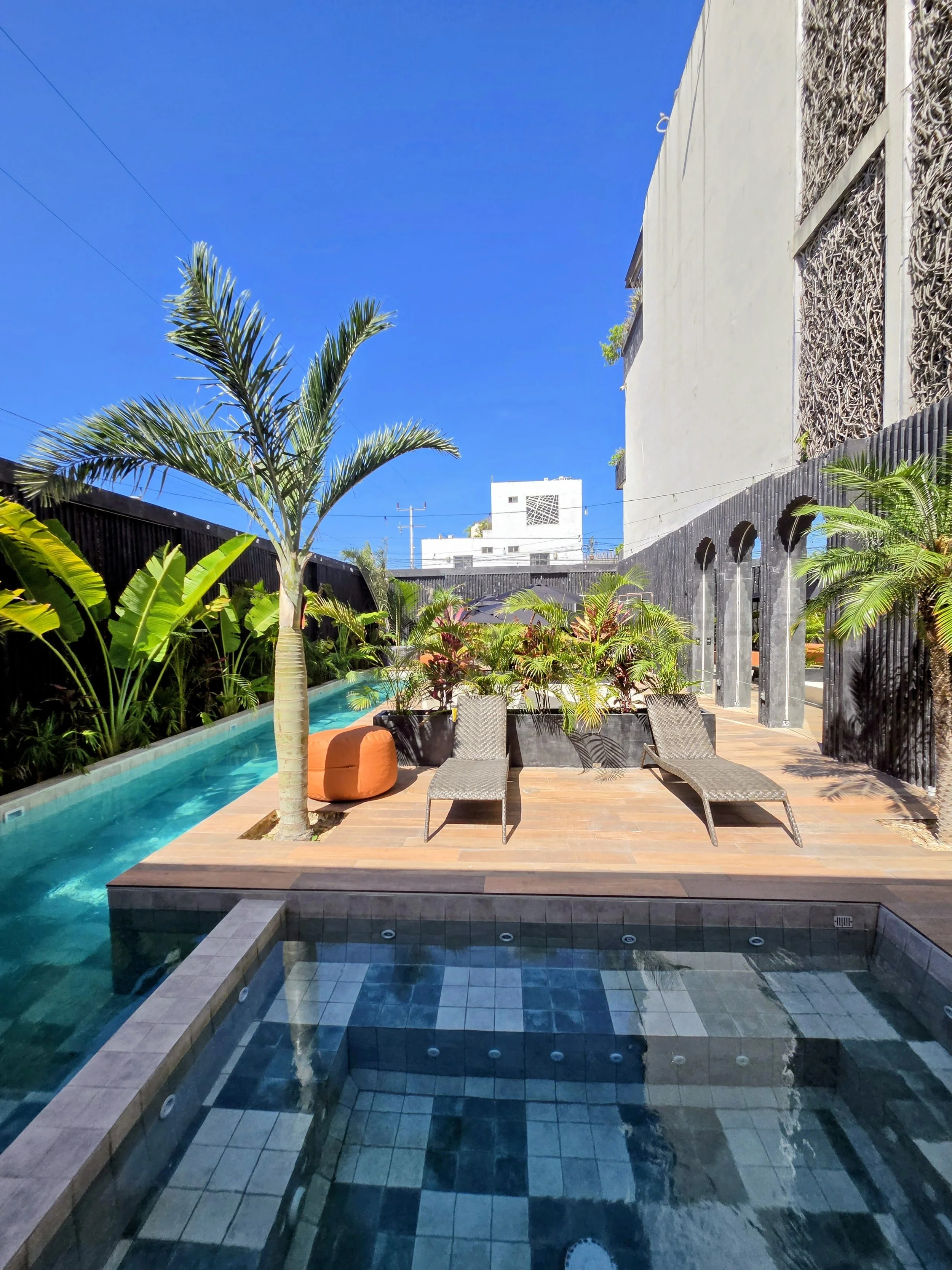 New pool area at Esmeralda Tulum