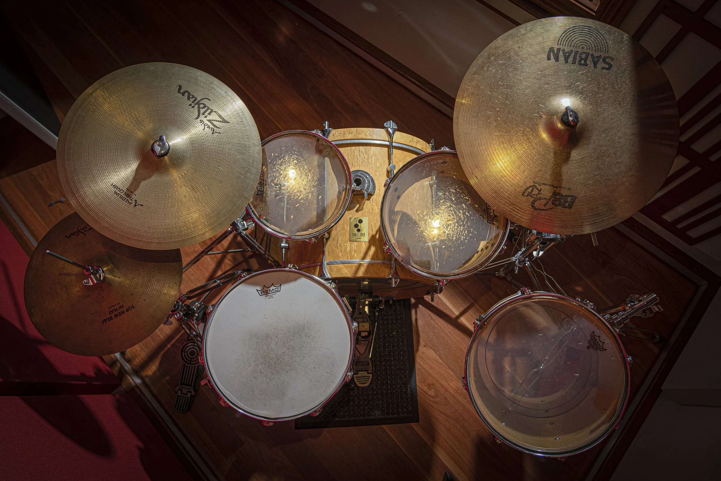 Beechwood Drum Kit Above.jpg